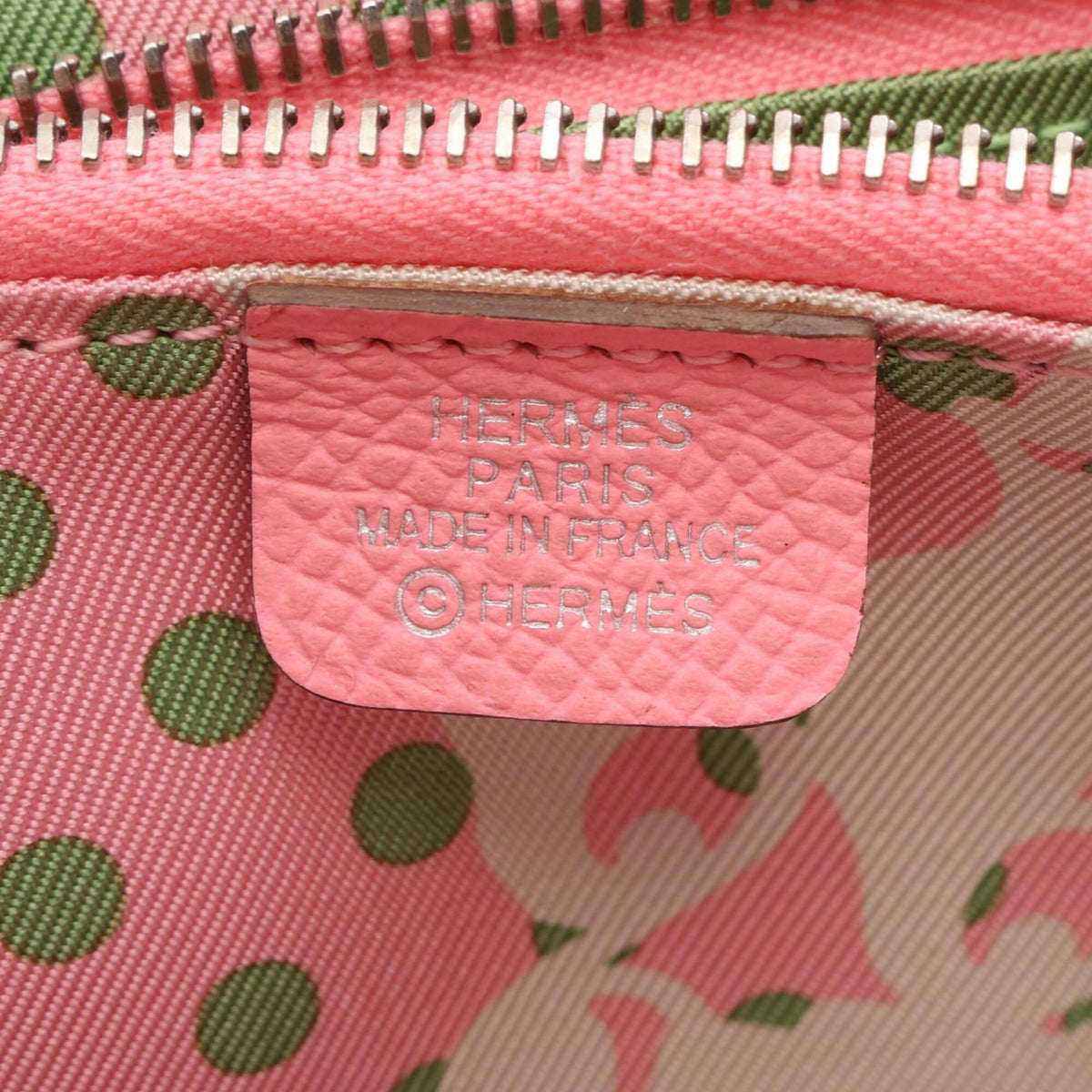 Hermes Pink Epsom Leather Coin Purse/Coin Case (Pre-Owned)