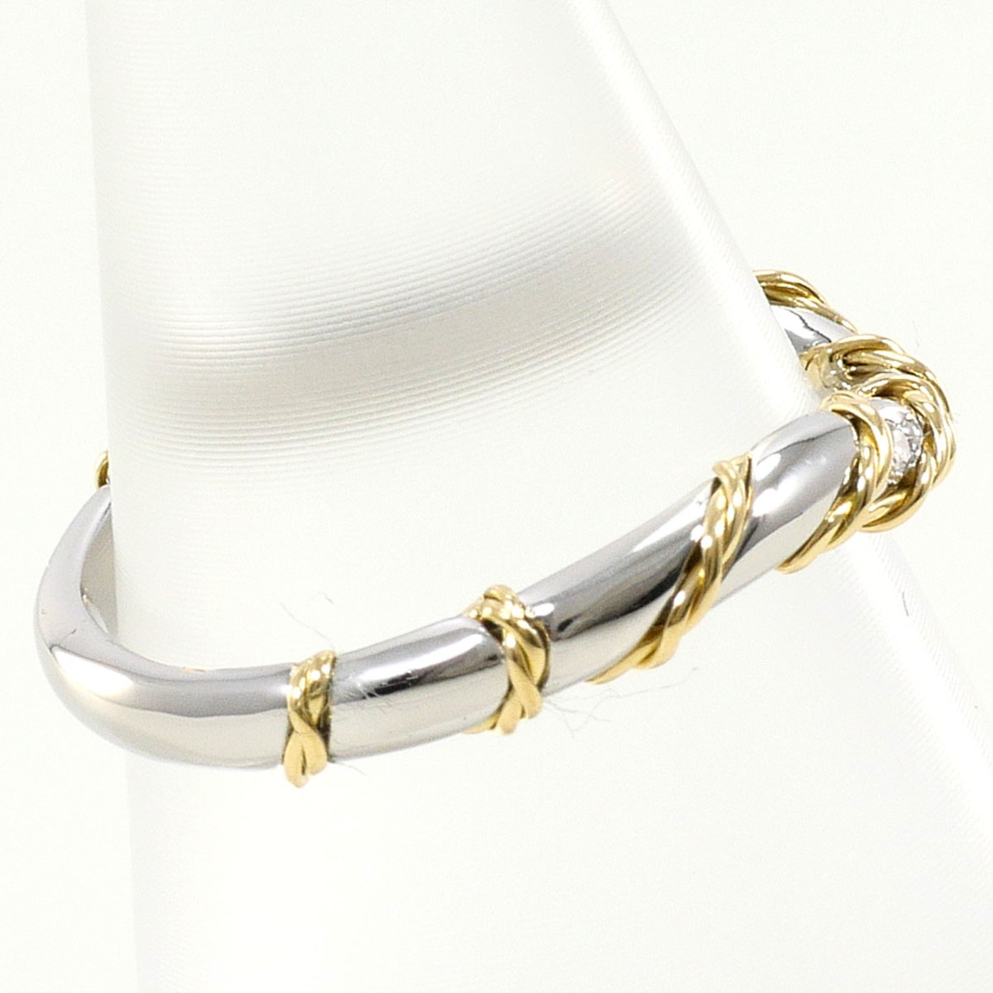 Unbranded Platinum Yellow Gold Yellow Gold (18K) Platinum 900 Band Ring (Pre-Owned)