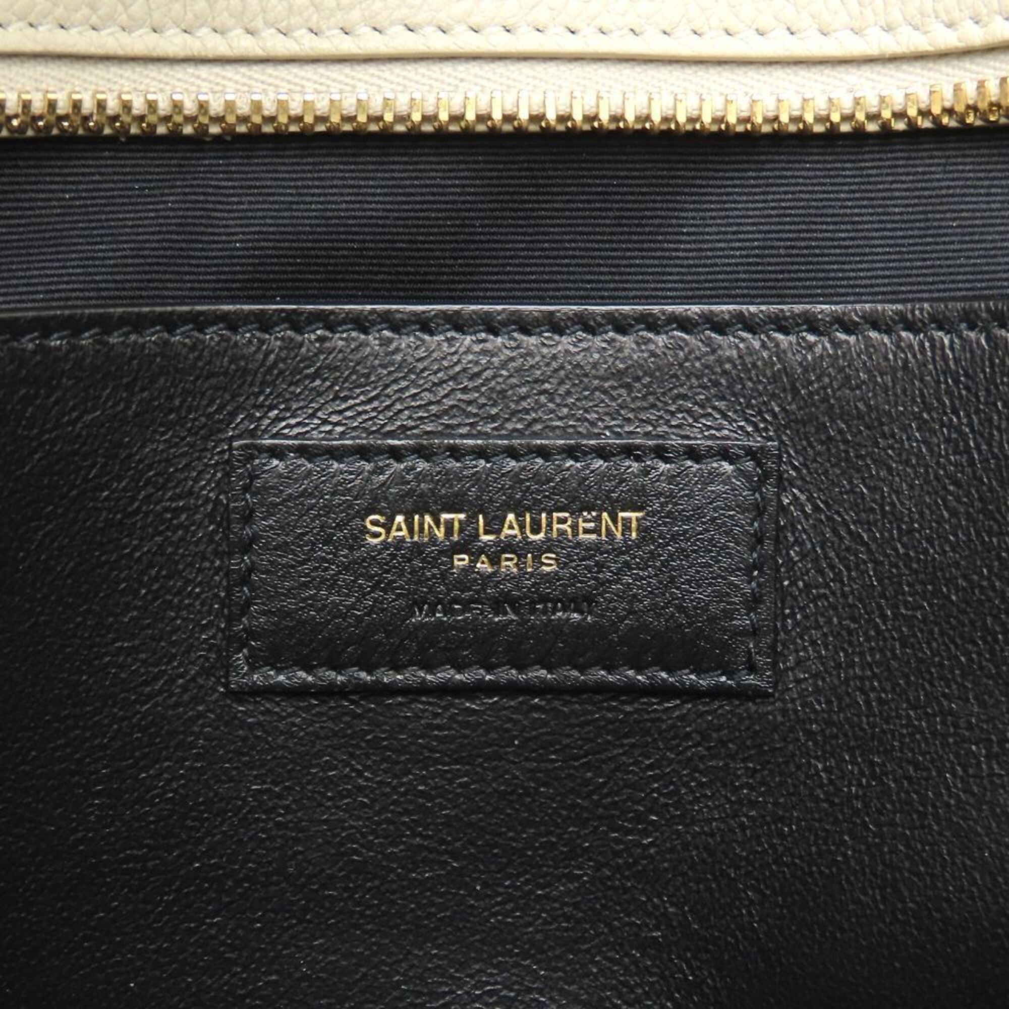 Yves Saint Laurent Ivory Leather Handbag (Pre-Owned)