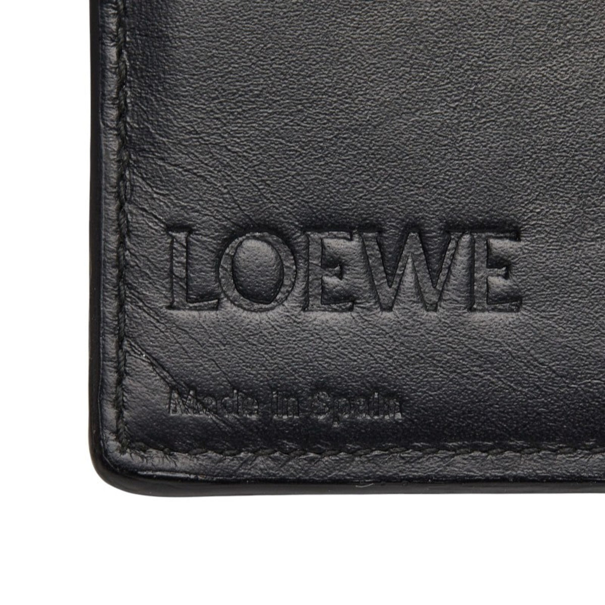 Loewe Black Leather Long Wallet (Bi-Fold) (Pre-Owned)