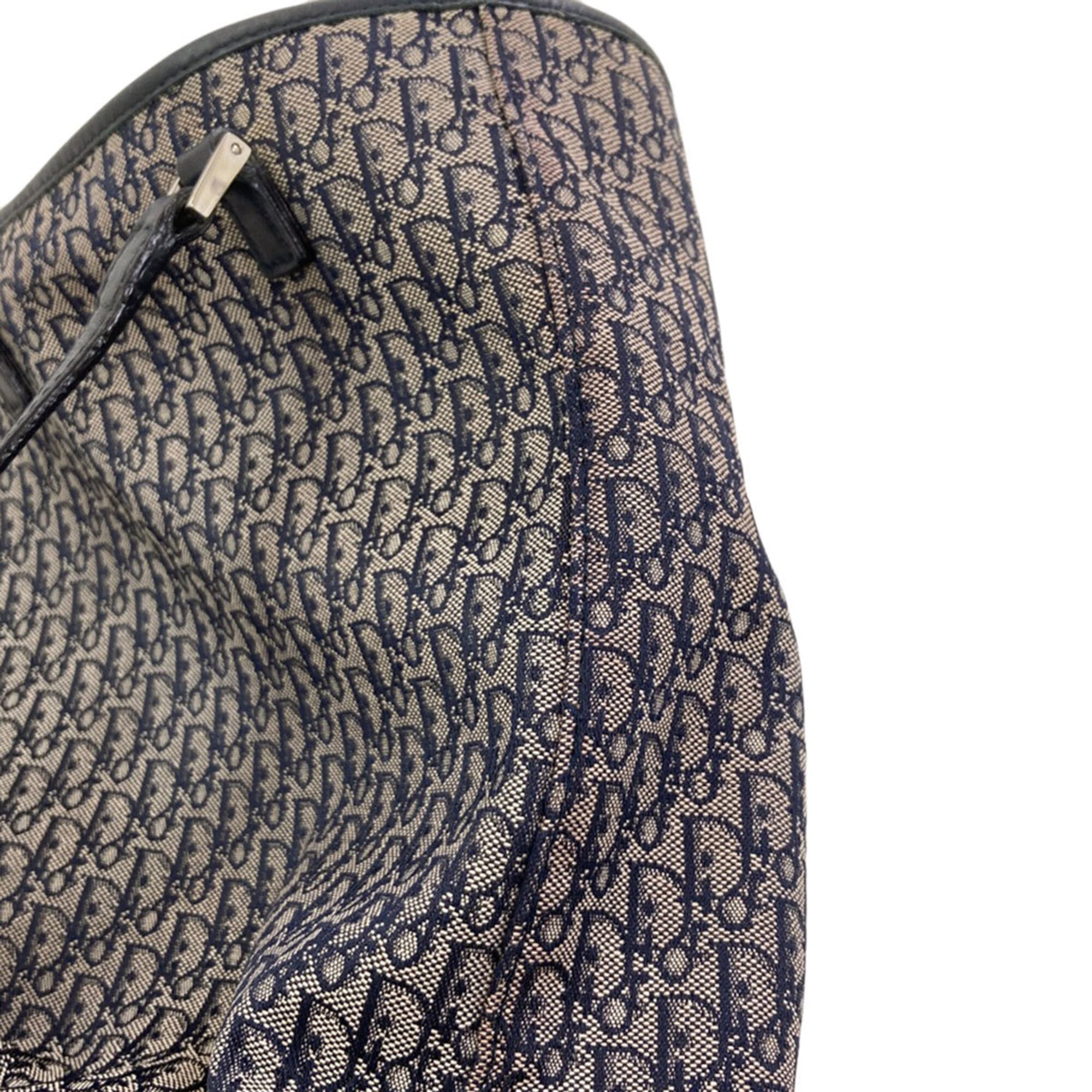 Christian Dior Navy Canvas Tote Bag (Pre-Owned)