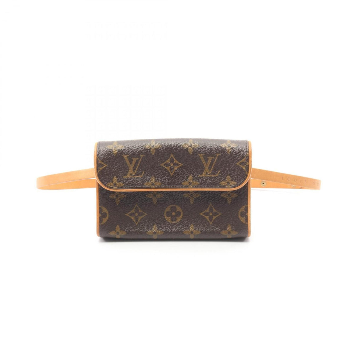 Louis Vuitton Brown Coated Canvas Leather Fanny Pack Handbag (Pre-Owned)