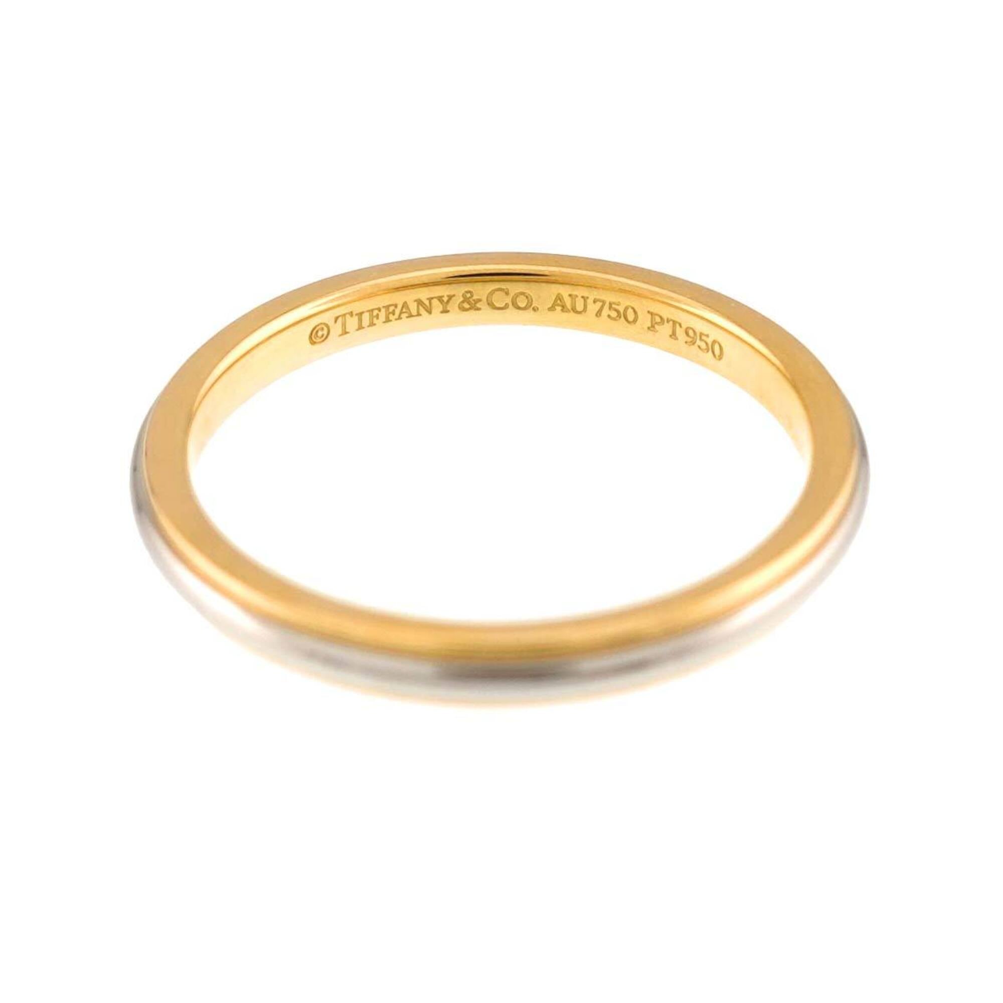 Tiffany Platinum Yellow Gold Yellow Gold (18K) Platinum 950 Band Ring (Pre-Owned)
