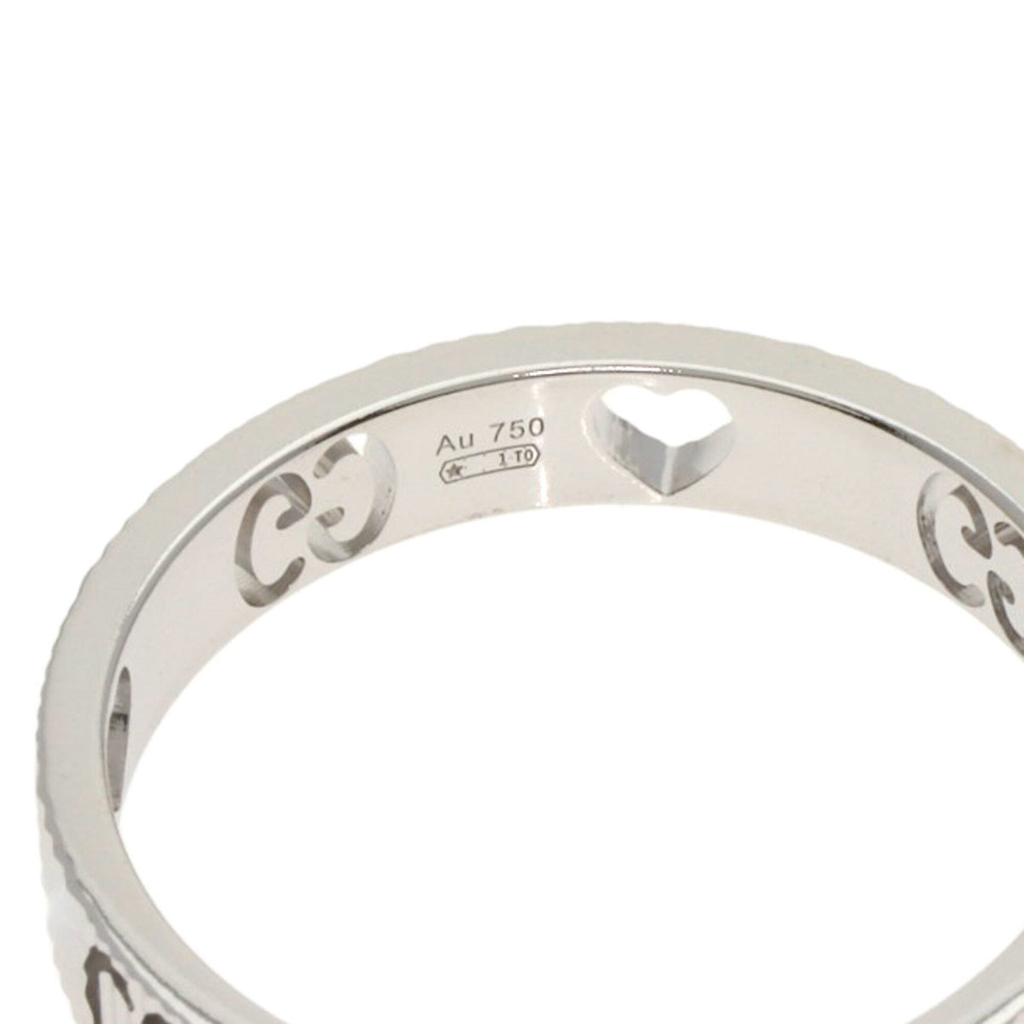 Gucci Icon White Gold (18K) Band Ring (Pre-Owned)