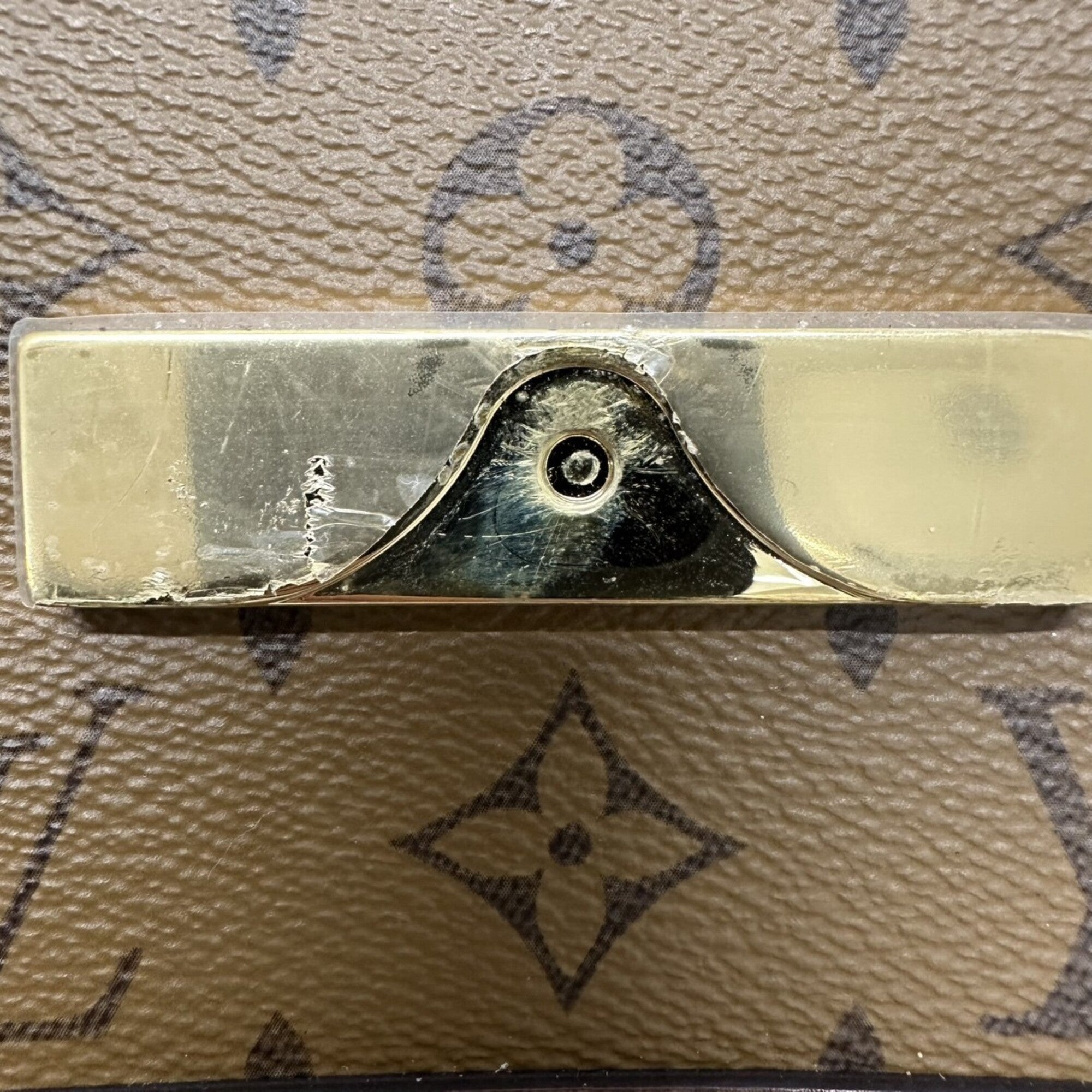 Louis Vuitton Brown Monogram Reverse Shoulder Bag (Pre-Owned)