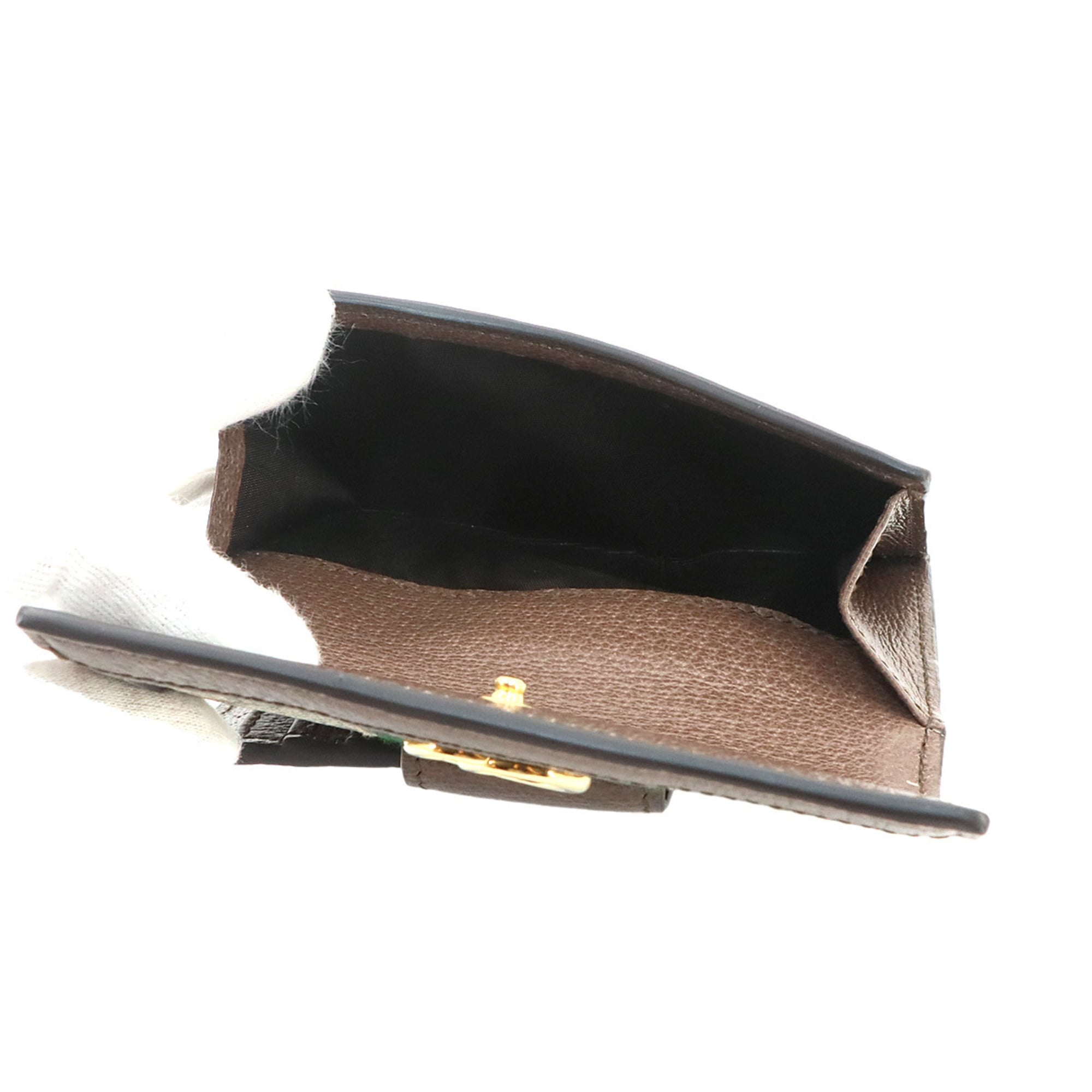 Gucci Beige Brown Gg Supreme Leather Wallet (Bi-Fold) (Pre-Owned)