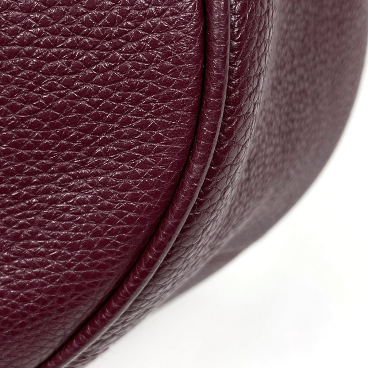 Coach Bordeaux Leather Shoulder Bag (Pre-Owned)