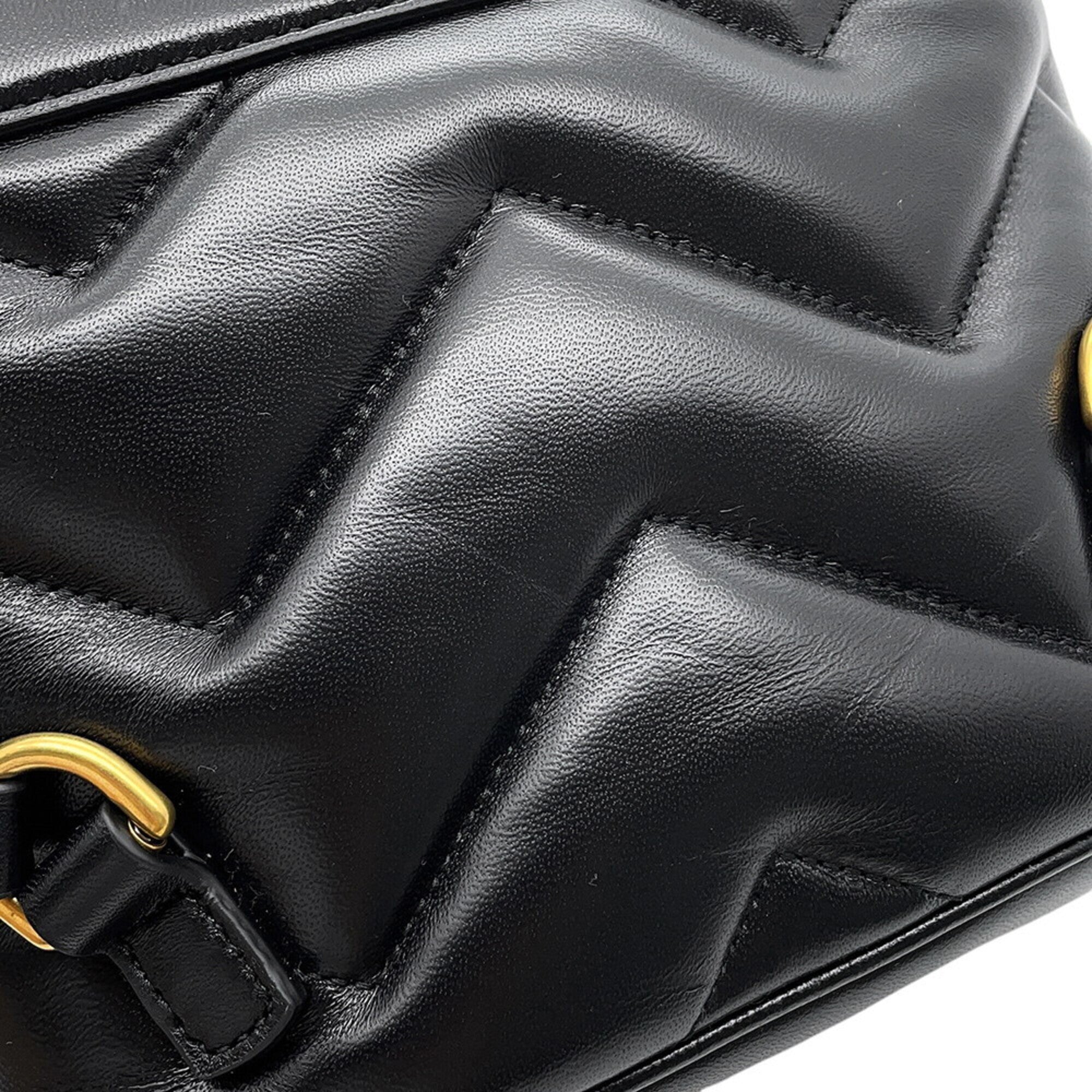 Gucci Black Leather Backpack (Pre-Owned)