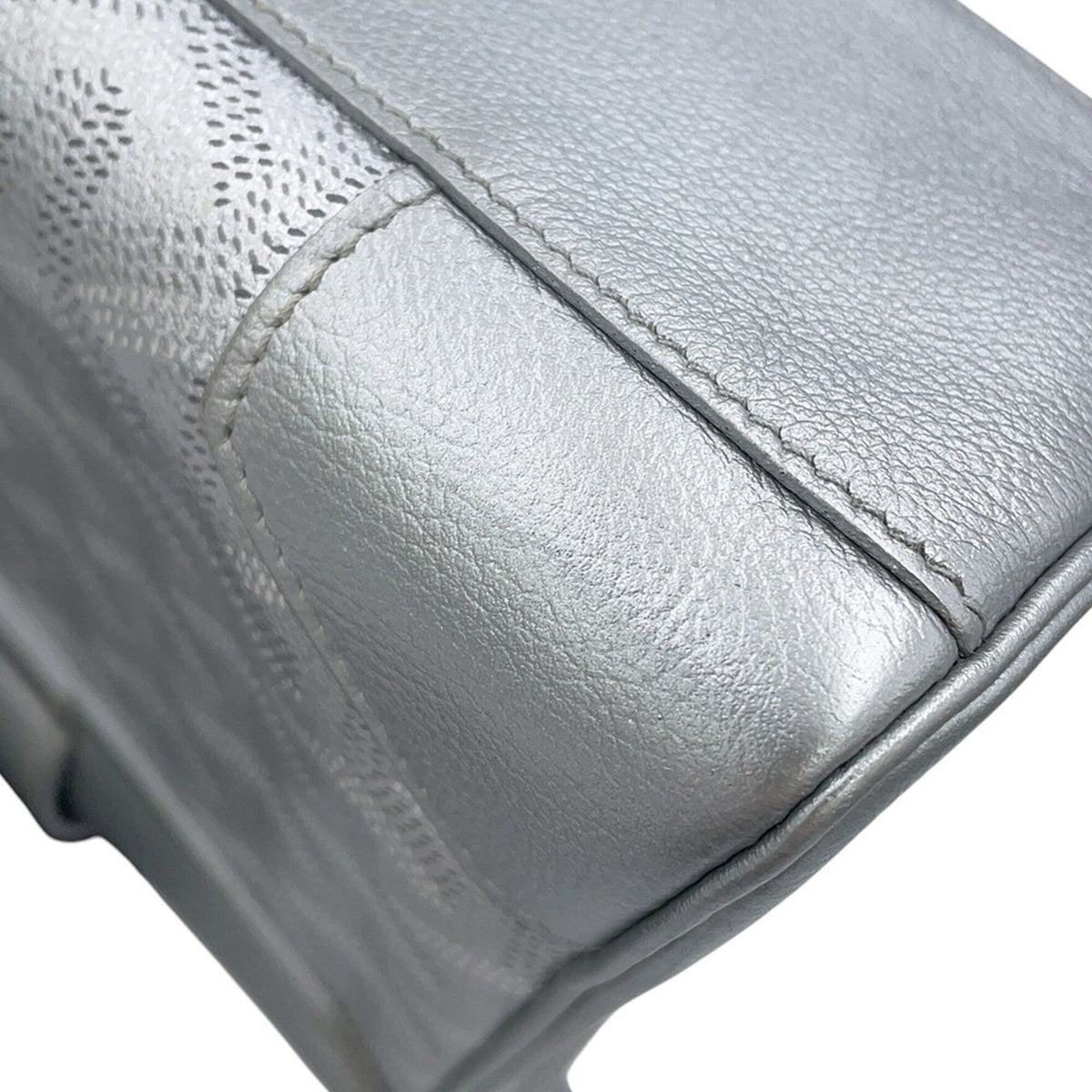 Goyard Silver Pvc Handbag (Pre-Owned)
