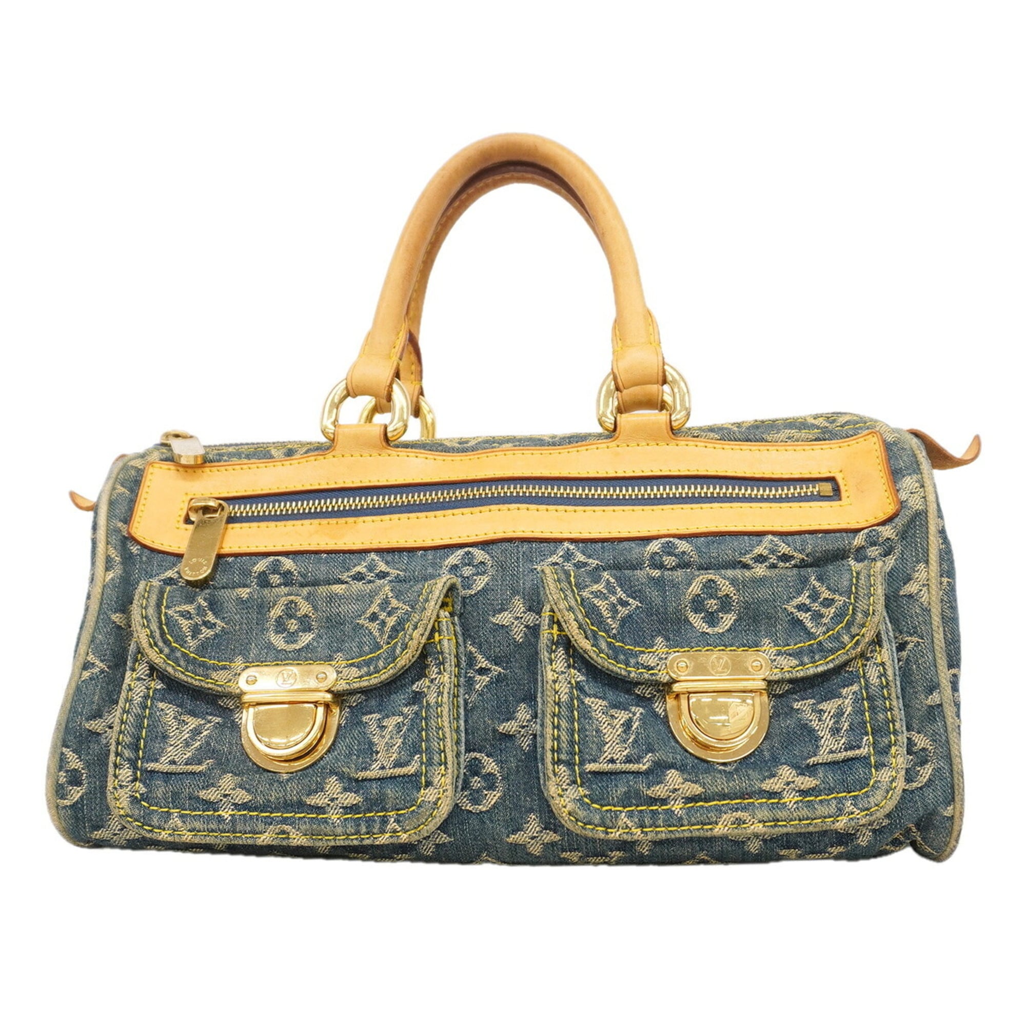 Louis Vuitton Blue Handbag (Pre-Owned)
