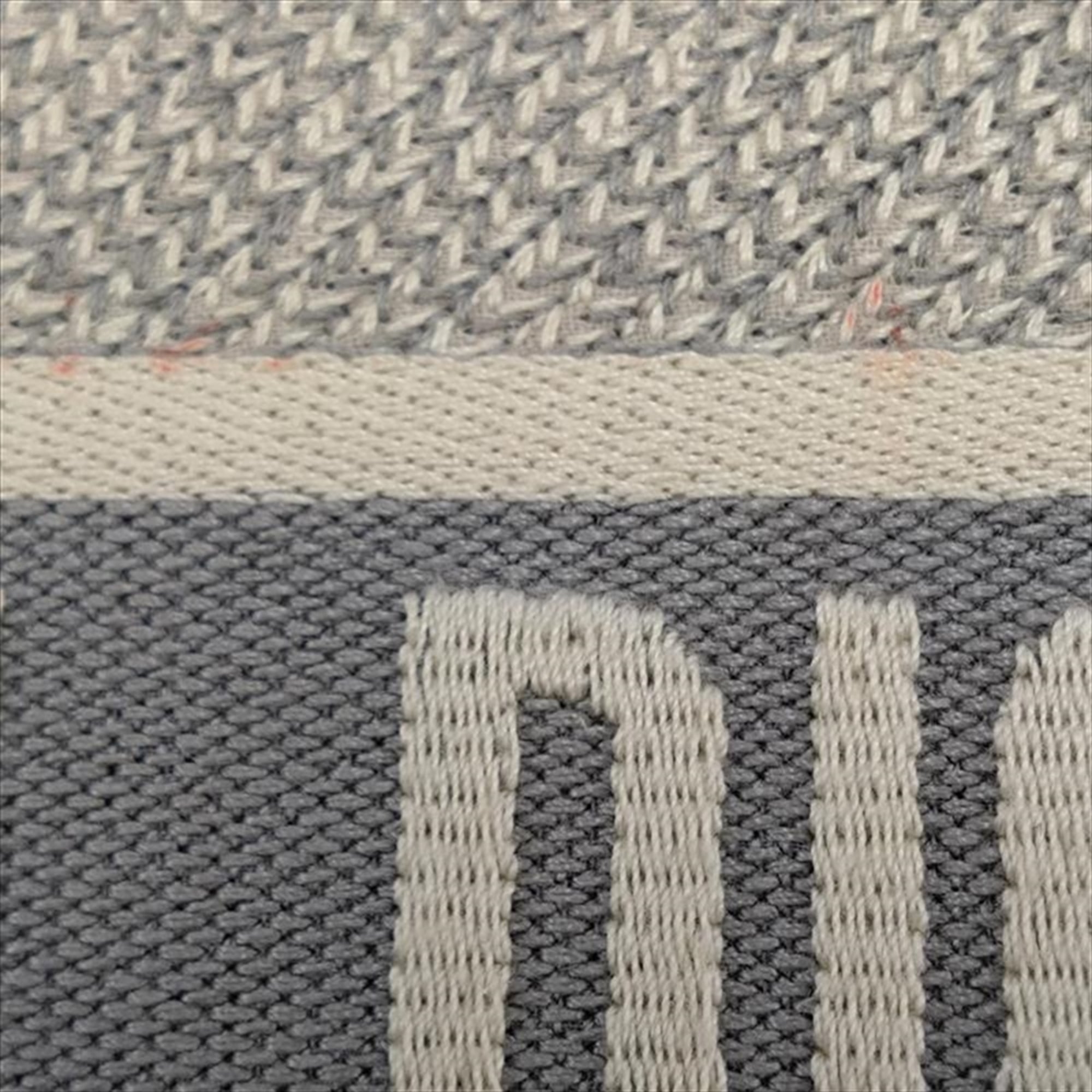 Christian Dior Gray Canvas Handbag Tote Bag (Pre-Owned)