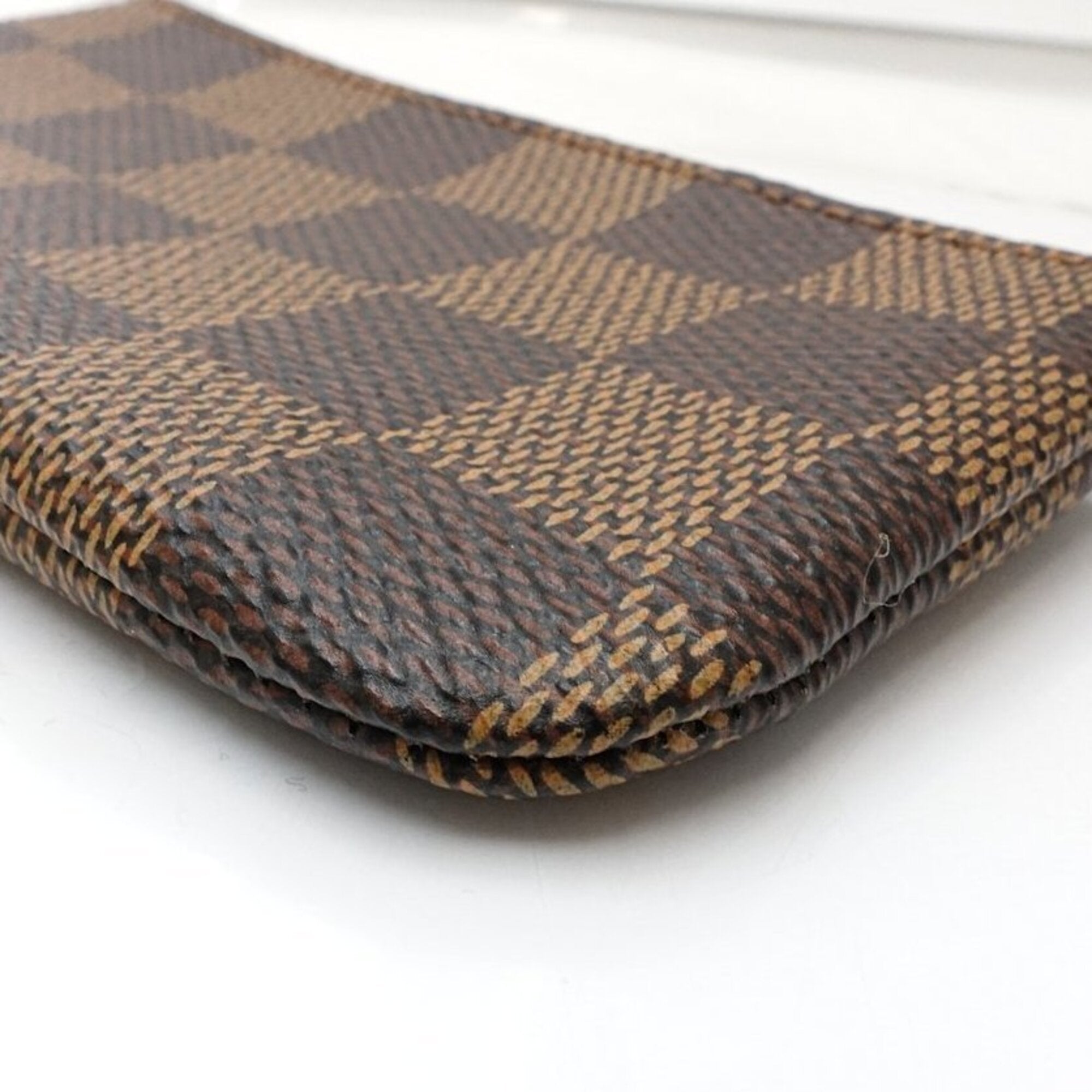 Louis Vuitton Ebene Damier Canvas Coin Purse/Coin Case (Pre-Owned)