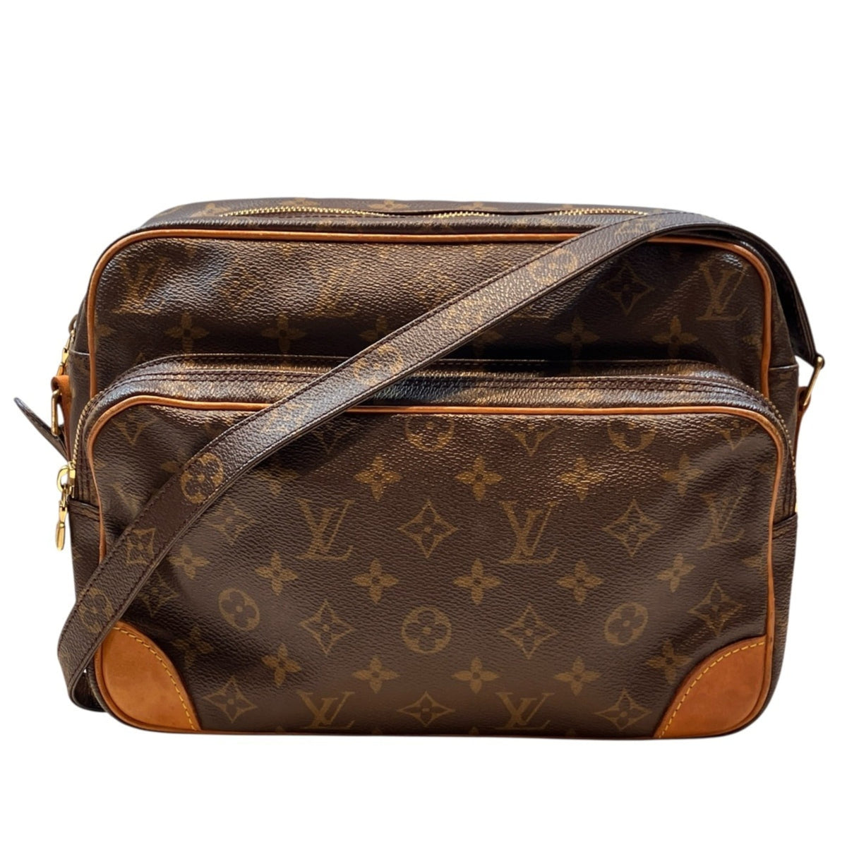 Louis Vuitton Brown Monogram Canvas Shoulder Bag (Pre-Owned)