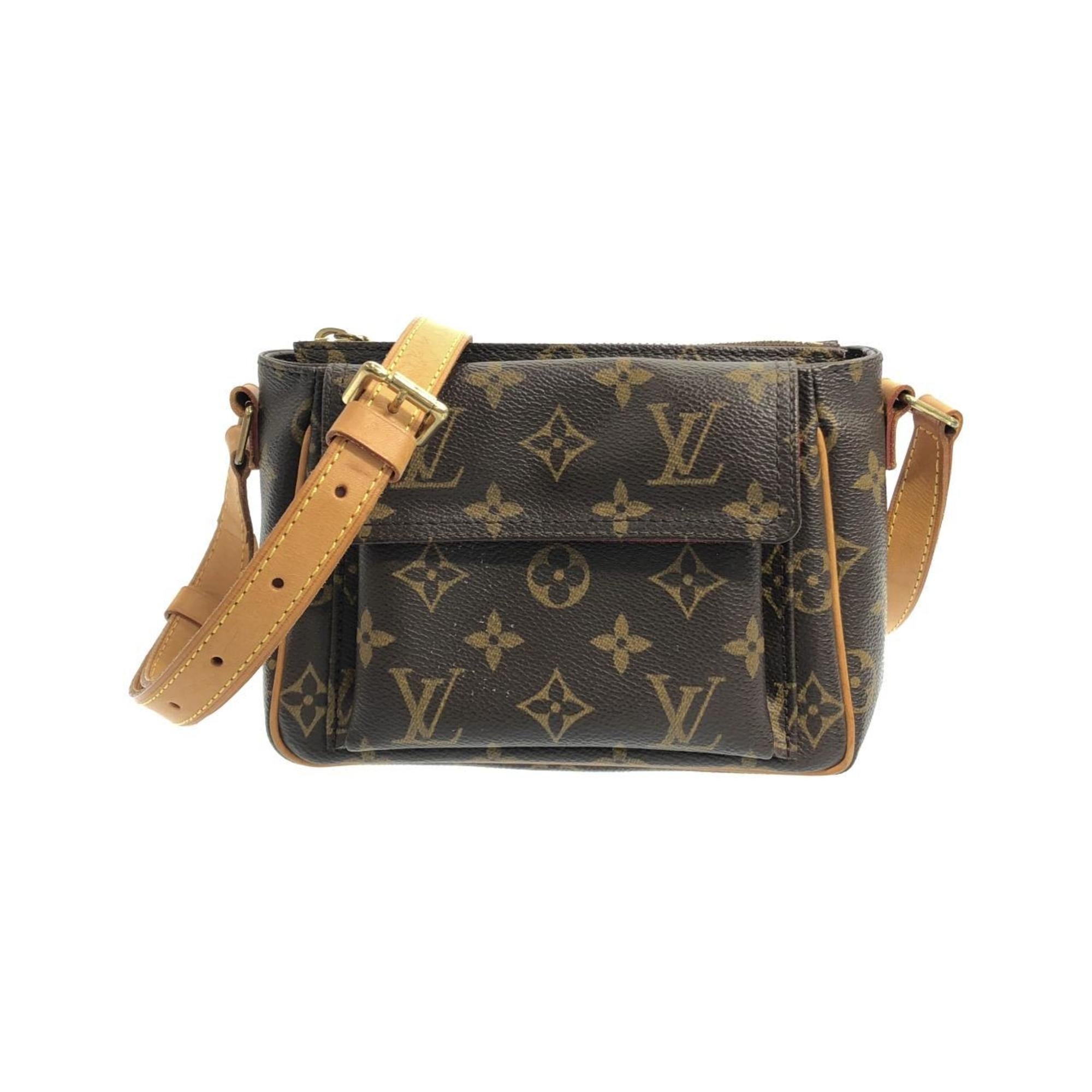 Louis Vuitton Marron Coated Canvas Shoulder Bag (Pre-Owned)