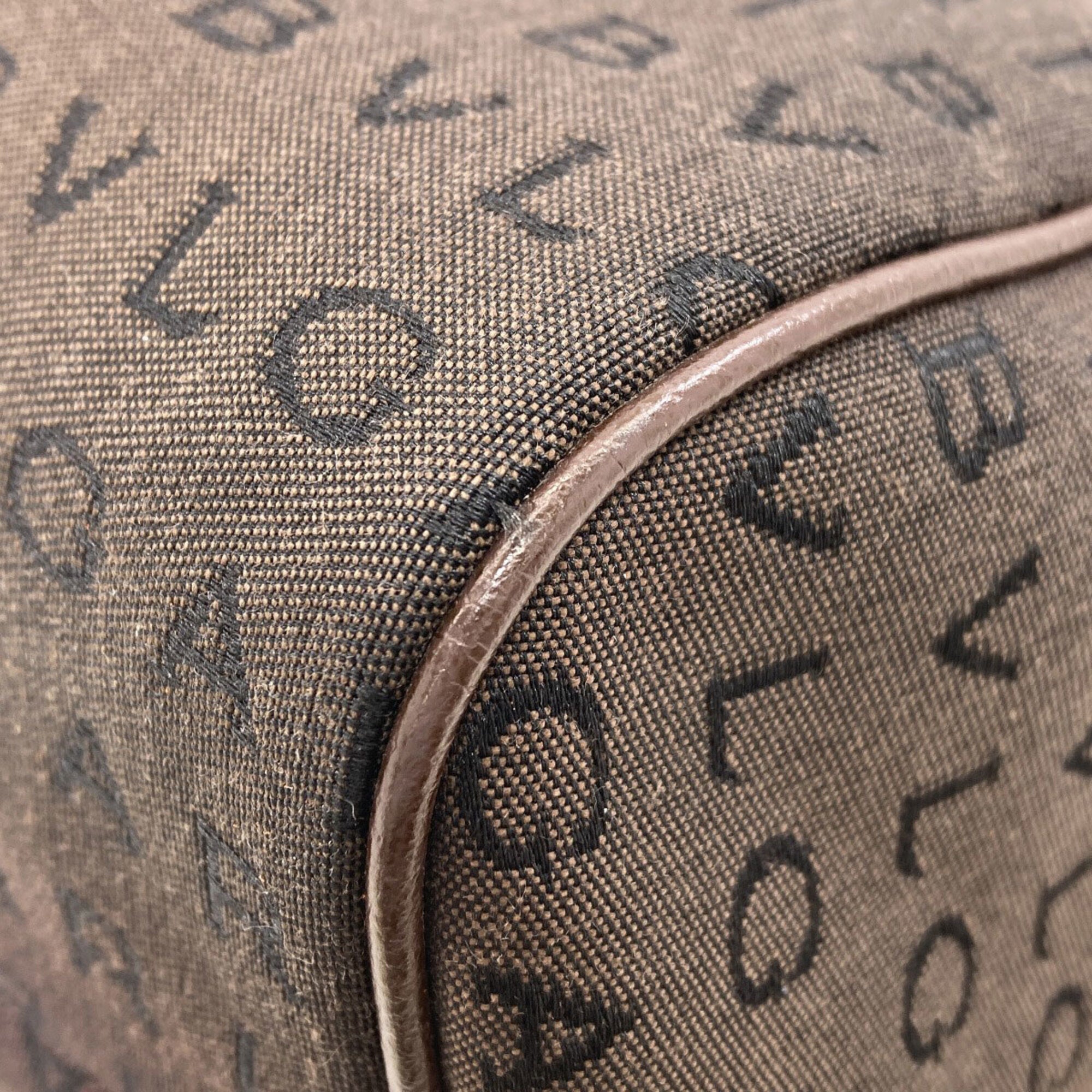 Bvlgari Brown Canvas Handbag (Pre-Owned)