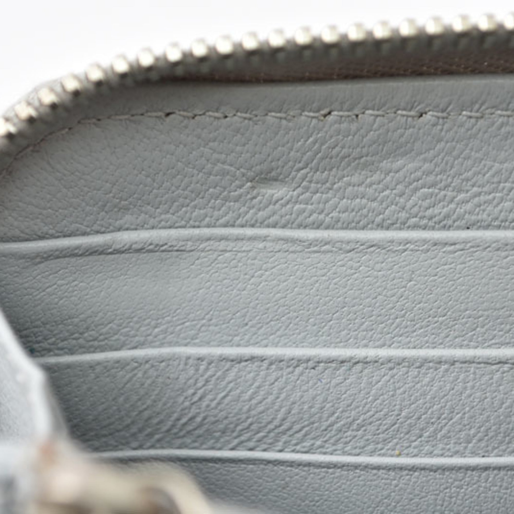 Balenciaga Light Gray Leather Long Wallet (Bi-Fold) (Pre-Owned)