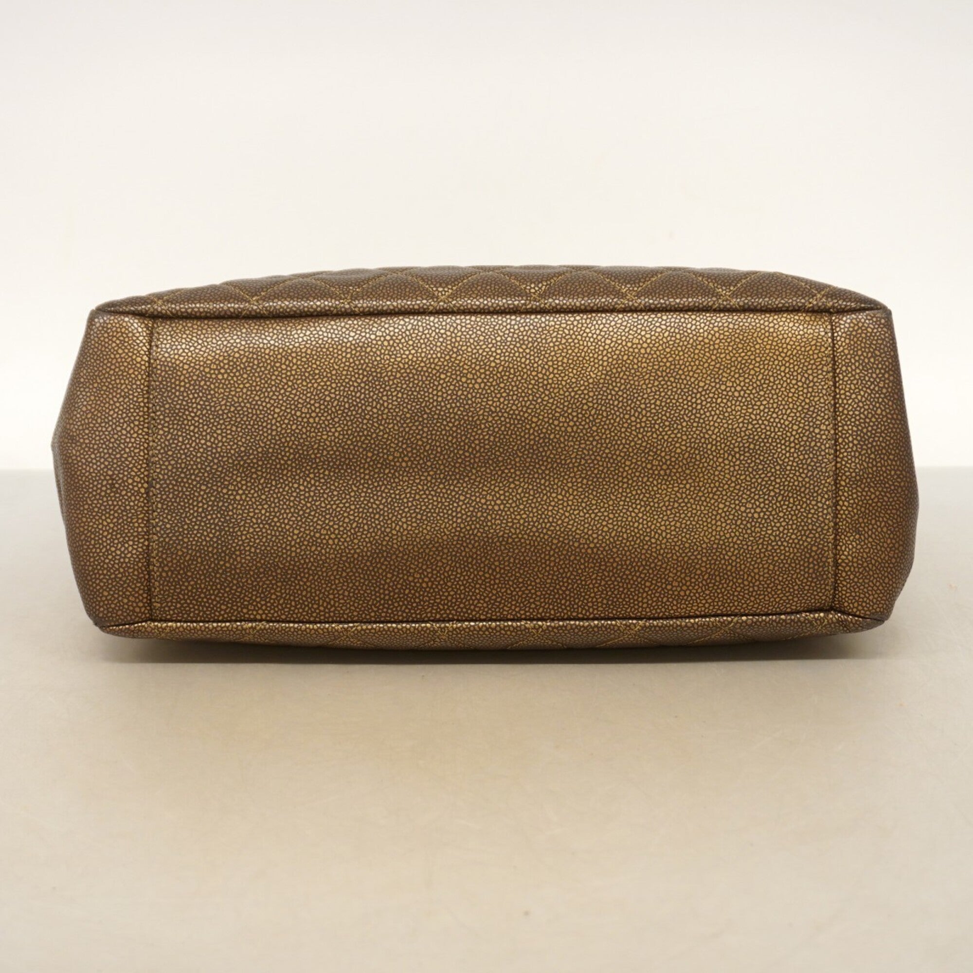 Chanel Brown Grained Calfskin Tote Bag (Pre-Owned)