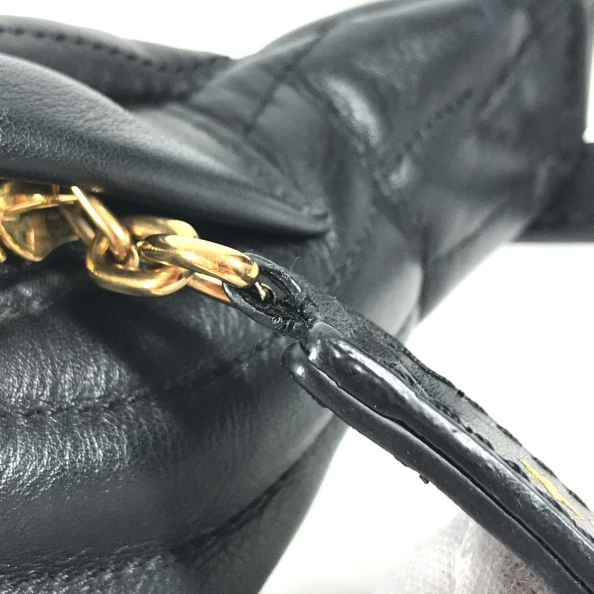 Louis Vuitton Black Leather Fanny Pack Sling Bag (Pre-Owned)