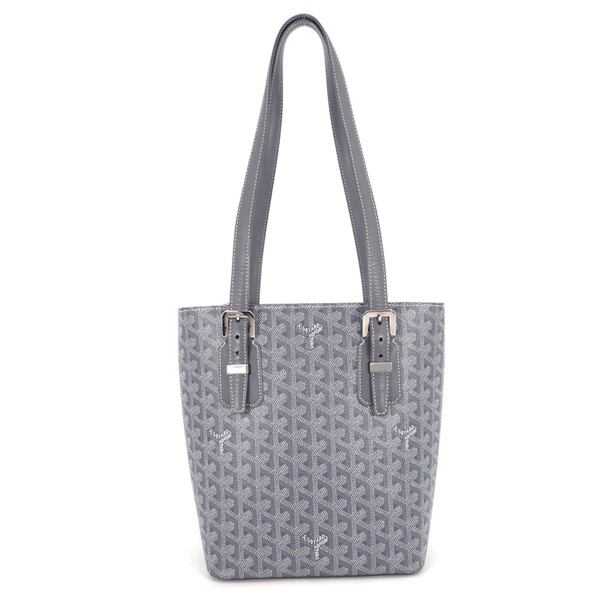 Goyard Gray White Pvc Handbag Shoulder Bag (Pre-Owned)