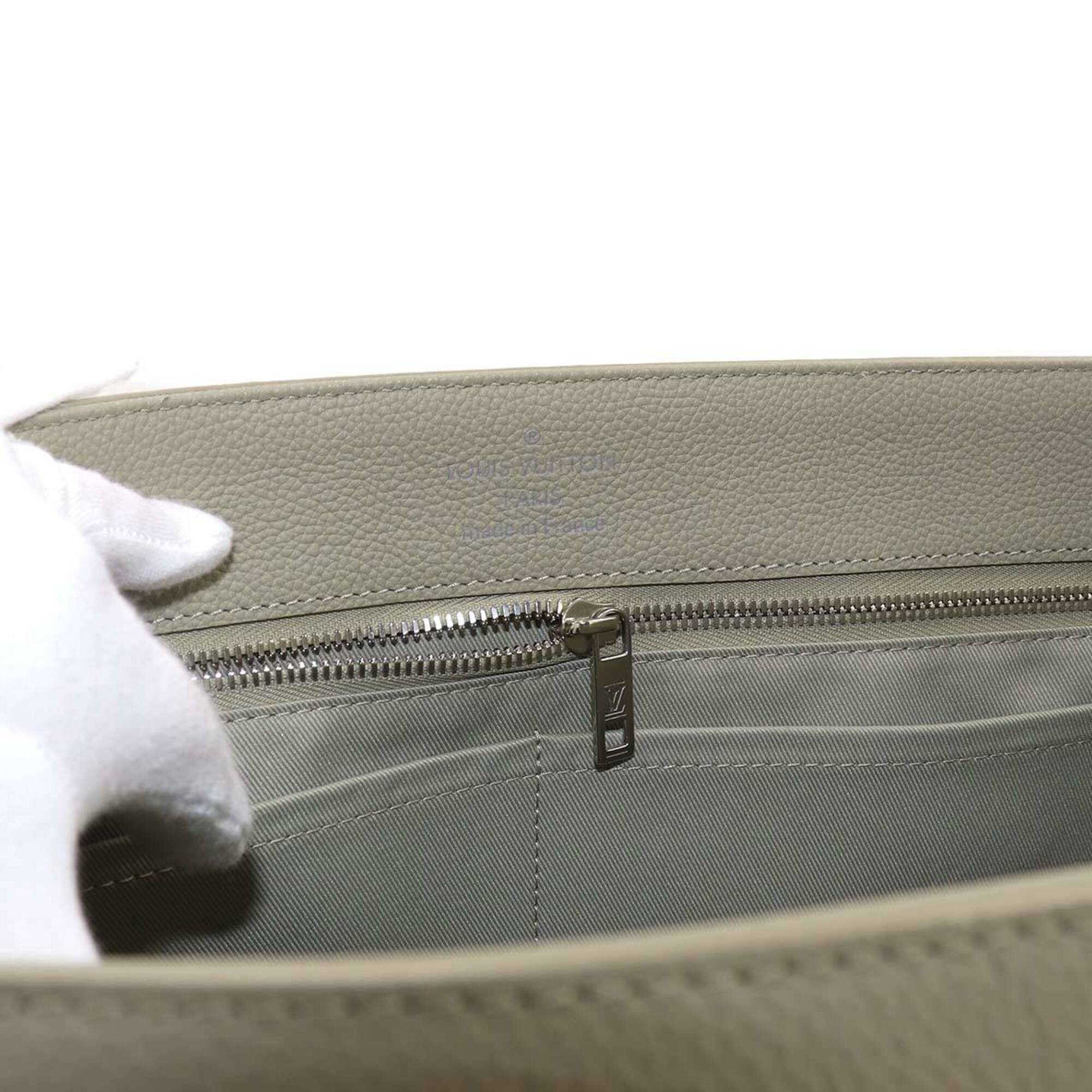 Louis Vuitton Silver Leather Tote Bag (Pre-Owned)