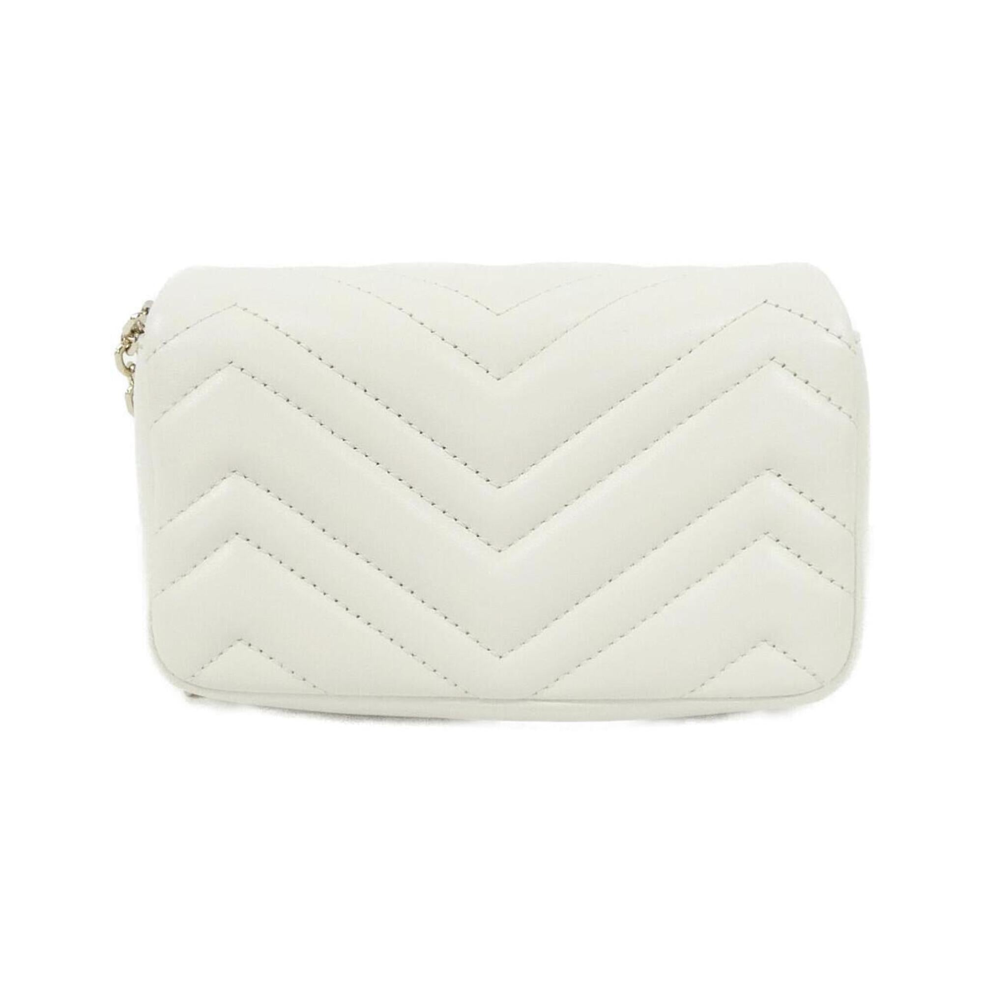 Gucci White Leather Shoulder Bag (Pre-Owned)