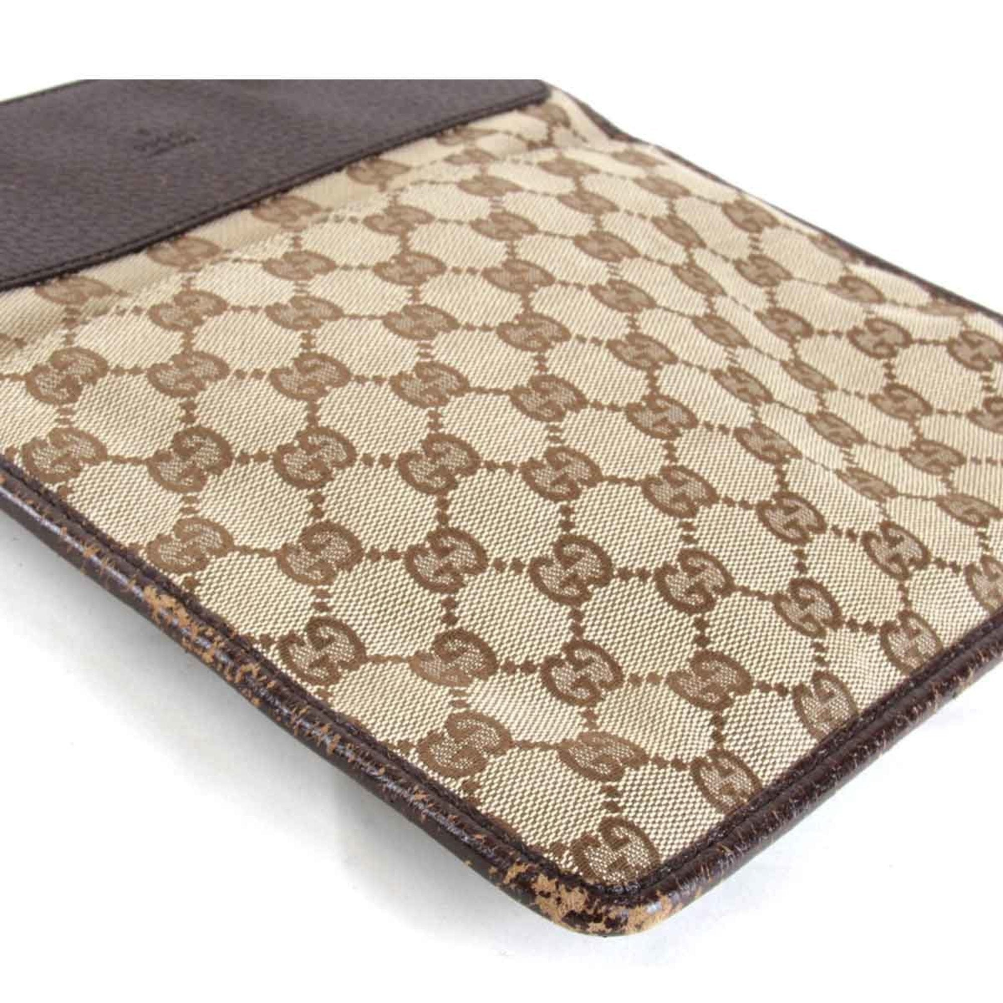 Gucci Gg Canvas Brown Gg Canvas Shoulder Bag (Pre-Owned)