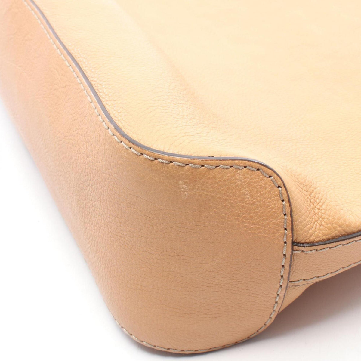 Gucci Beige Leather Handbag Shoulder Bag (Pre-Owned)