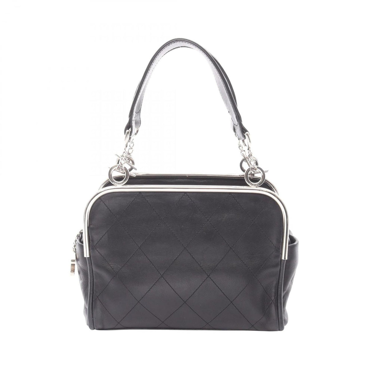 Chanel Black Leather Handbag (Pre-Owned)
