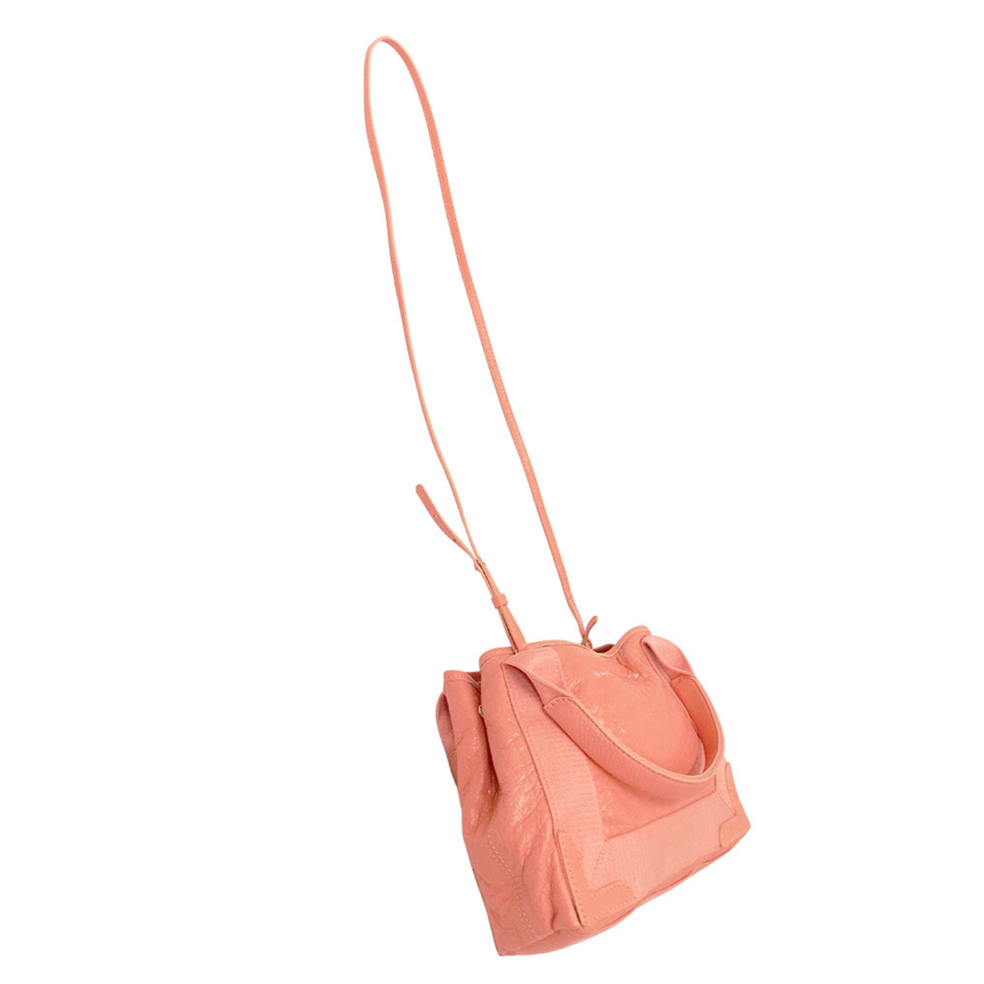 Balenciaga Salmon Pink Leather Handbag Shoulder Bag (Pre-Owned)