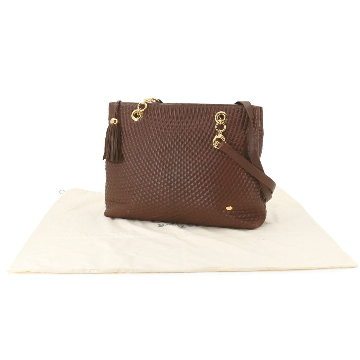 Bally Brown Leather Tote Bag (Pre-Owned)