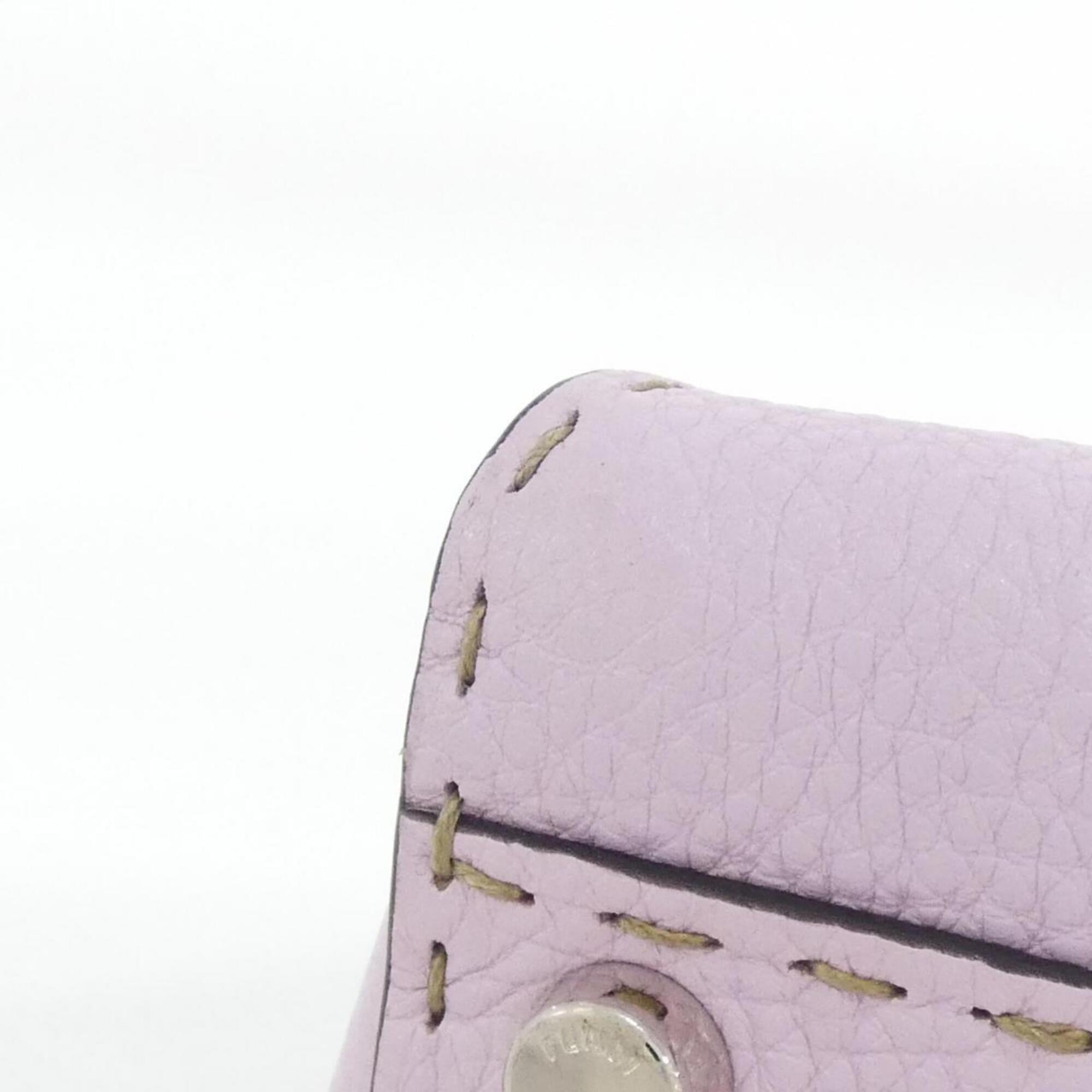 Fendi Selleria Pink Leather Handbag (Pre-Owned)
