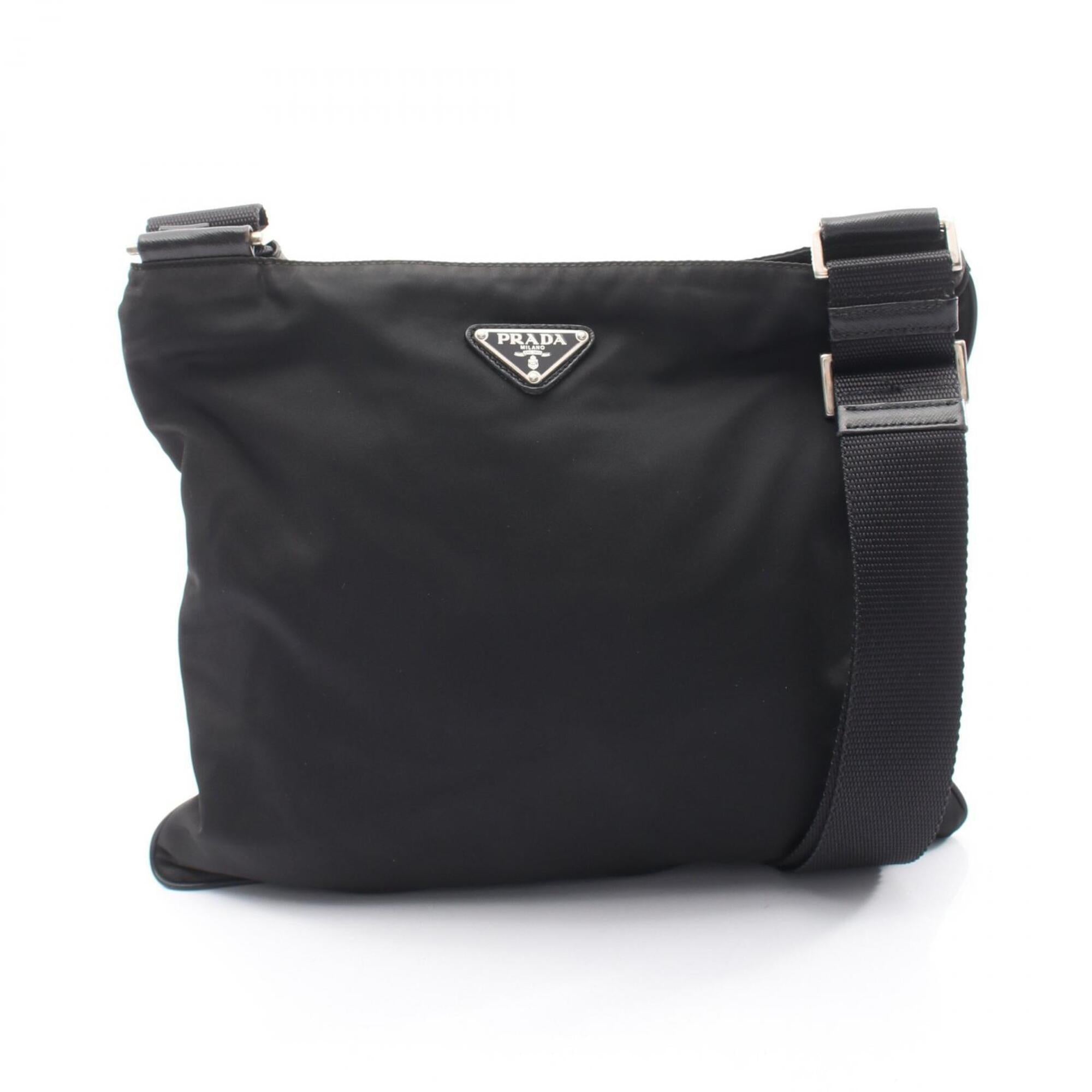 Prada Black Nylon Handbag Shoulder Bag (Pre-Owned)
