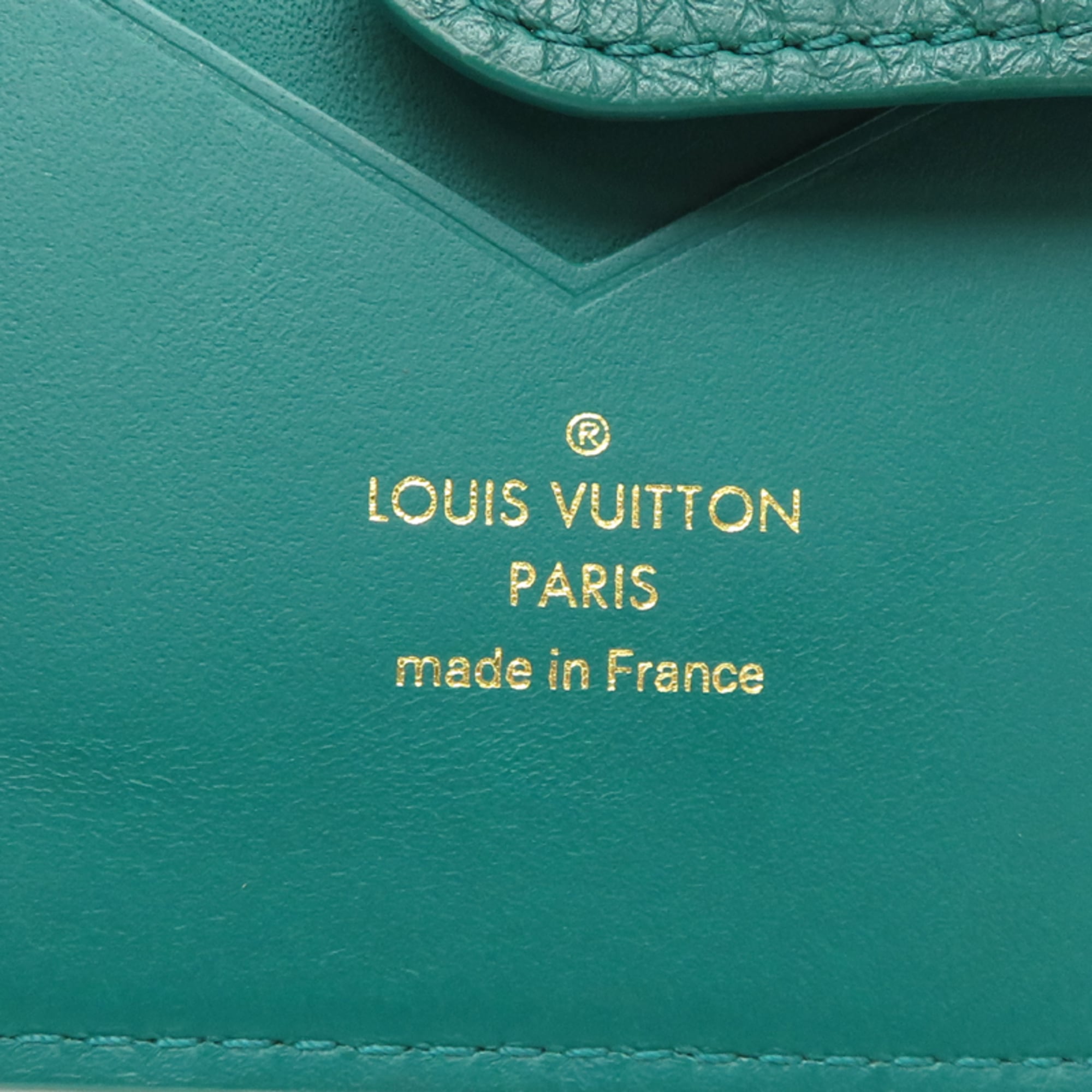 Louis Vuitton Green Leather Wallet (Bi-Fold) (Pre-Owned)