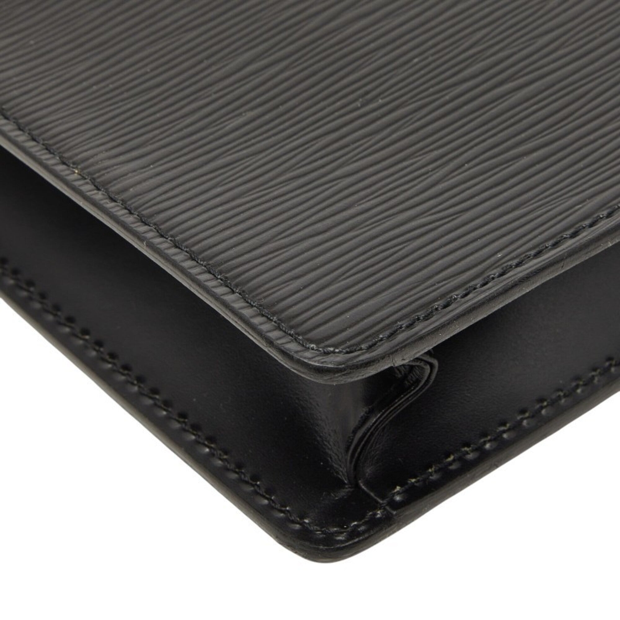 Louis Vuitton Black Noir Leather Shoulder Bag (Pre-Owned)
