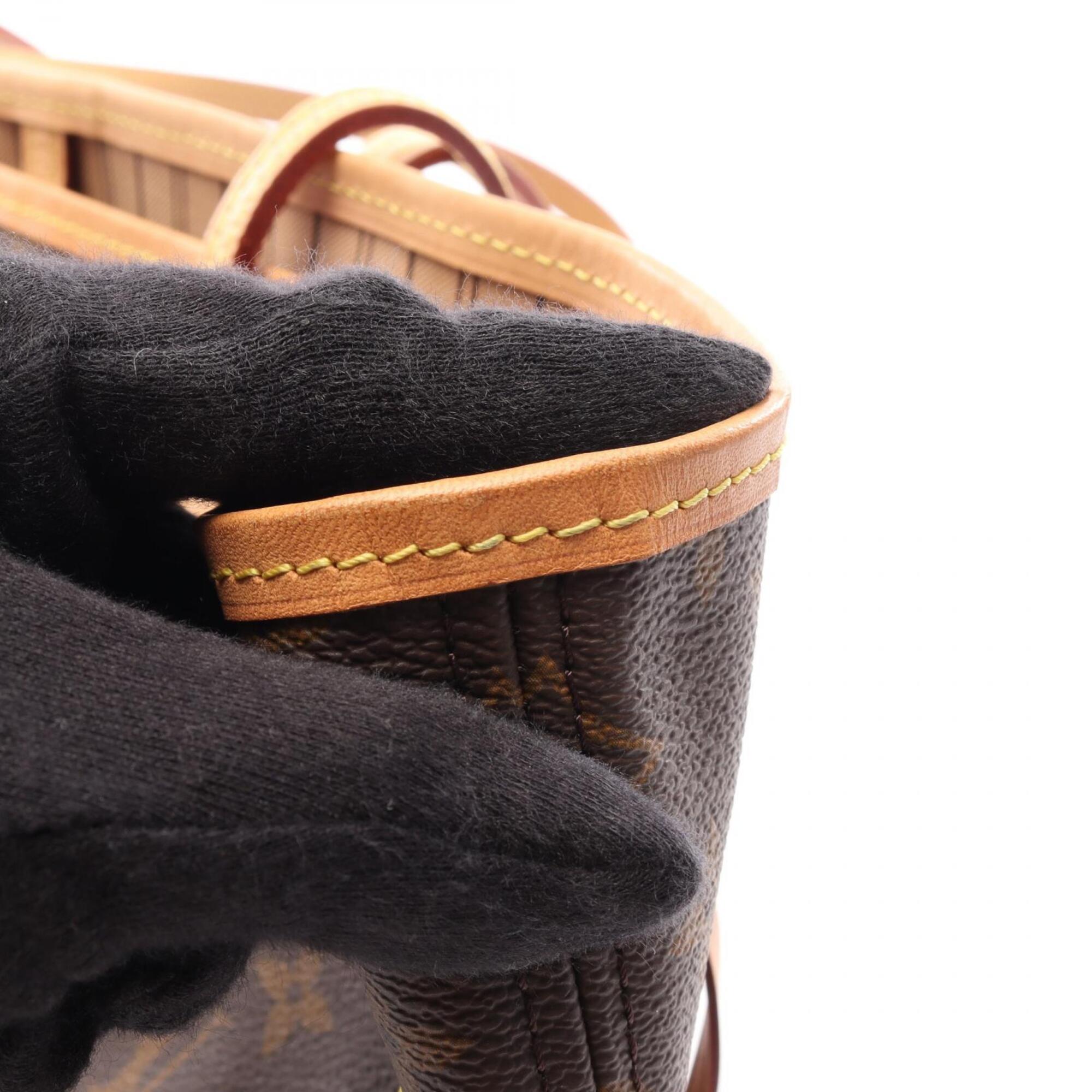 Louis Vuitton Brown Coated Canvas Leather Handbag Tote Bag (Pre-Owned)