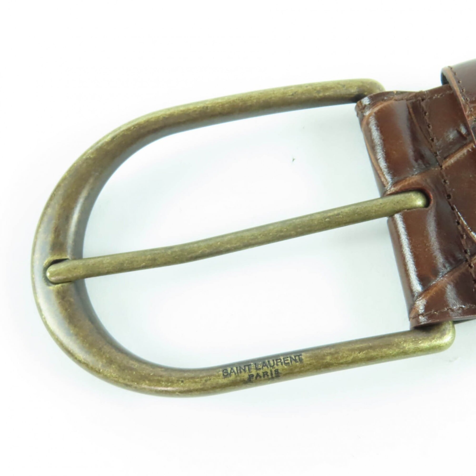 Saint Laurent Brown Standard Belt (Pre-Owned)