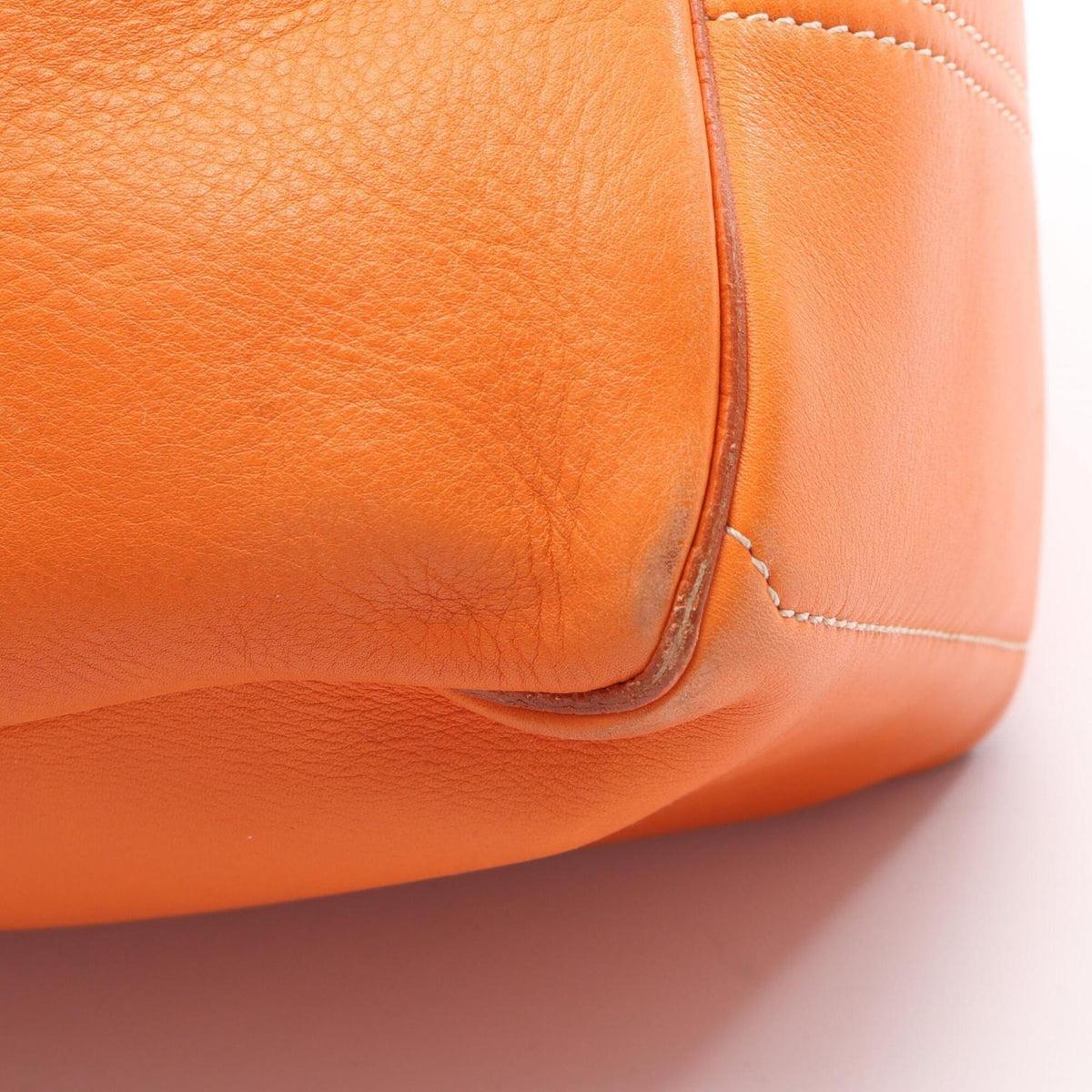Celine Orange Leather Handbag (Pre-Owned)