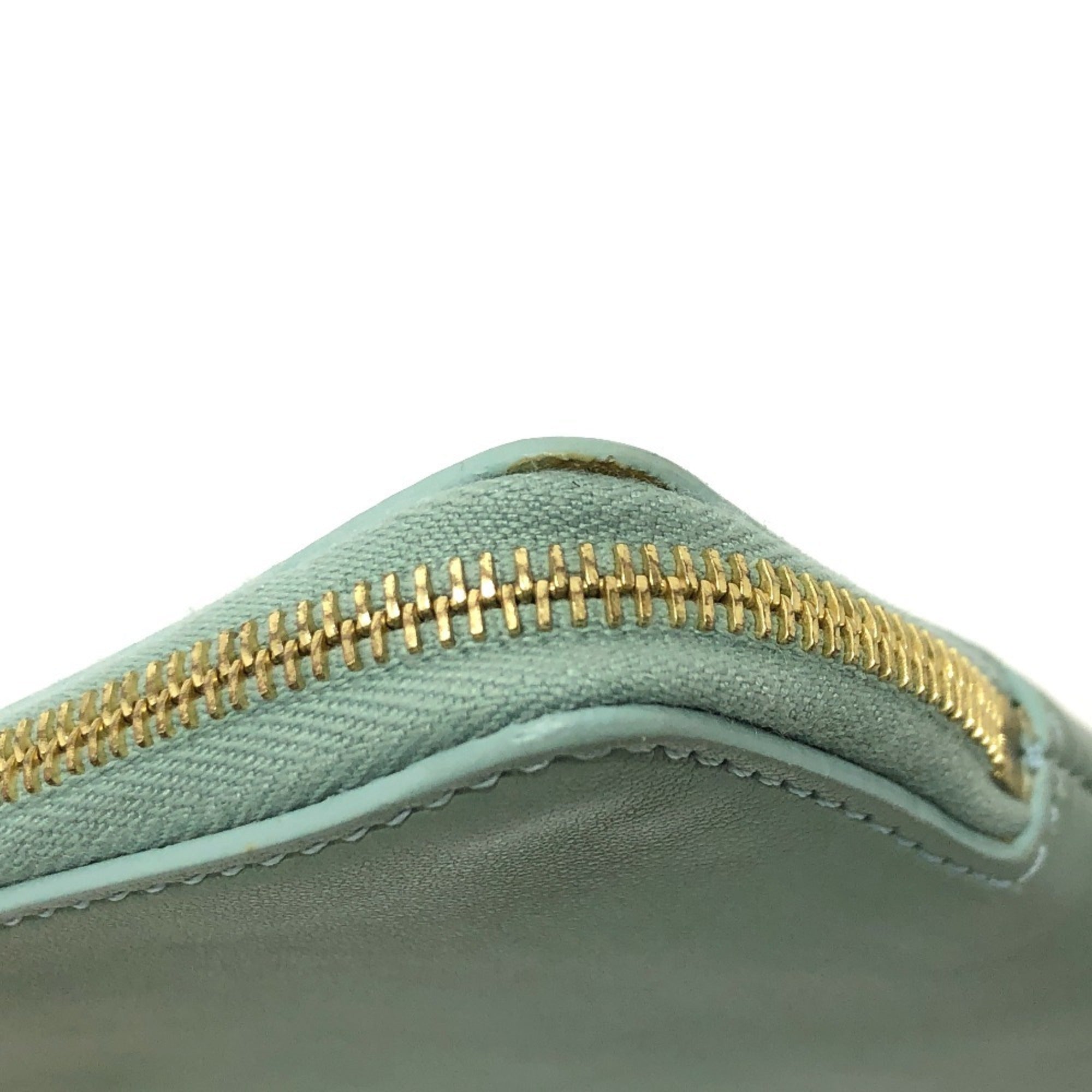 Celine Green Leather Clutch Bag Pouch (Pre-Owned)