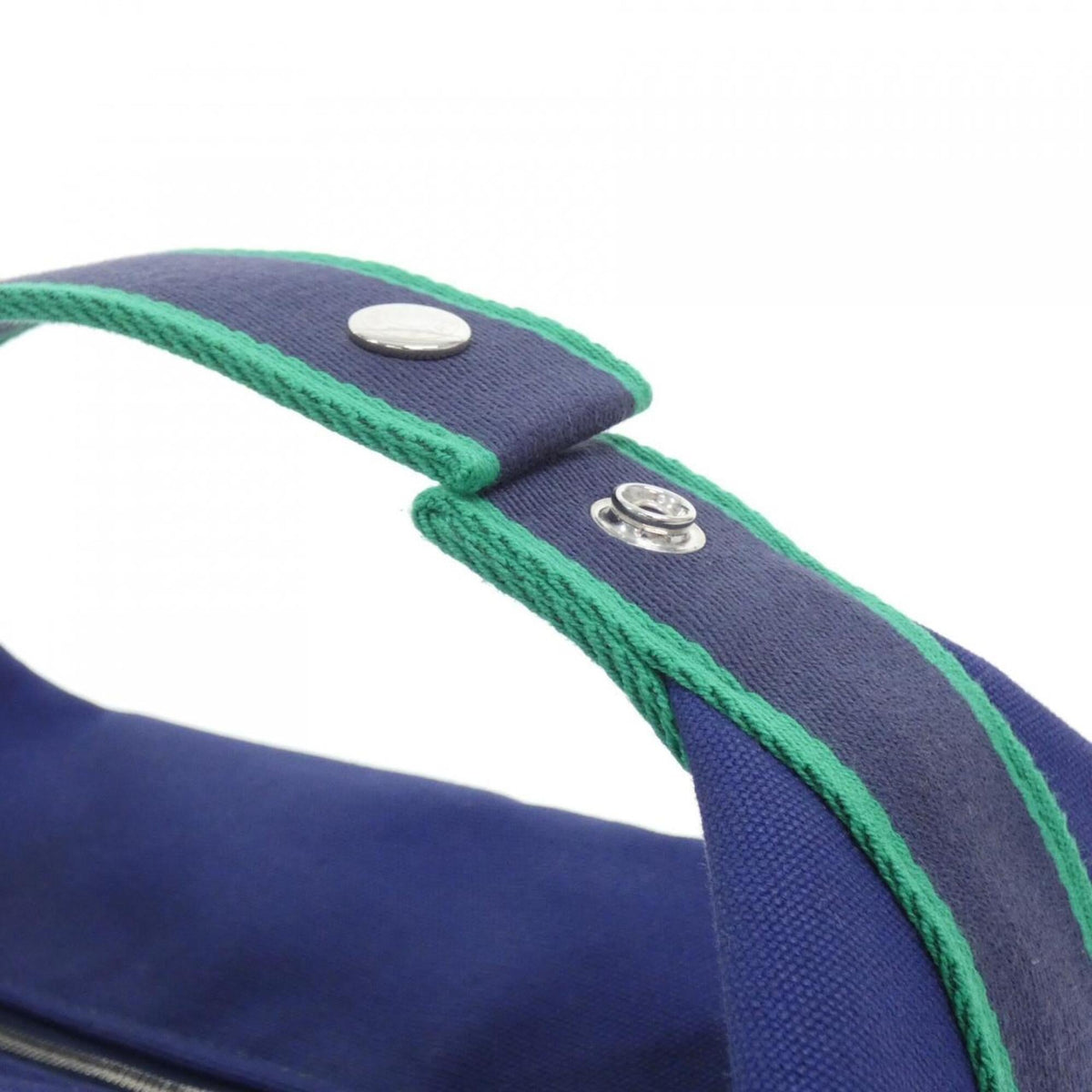 Hermes Blue Canvas Pouch (Pre-Owned)