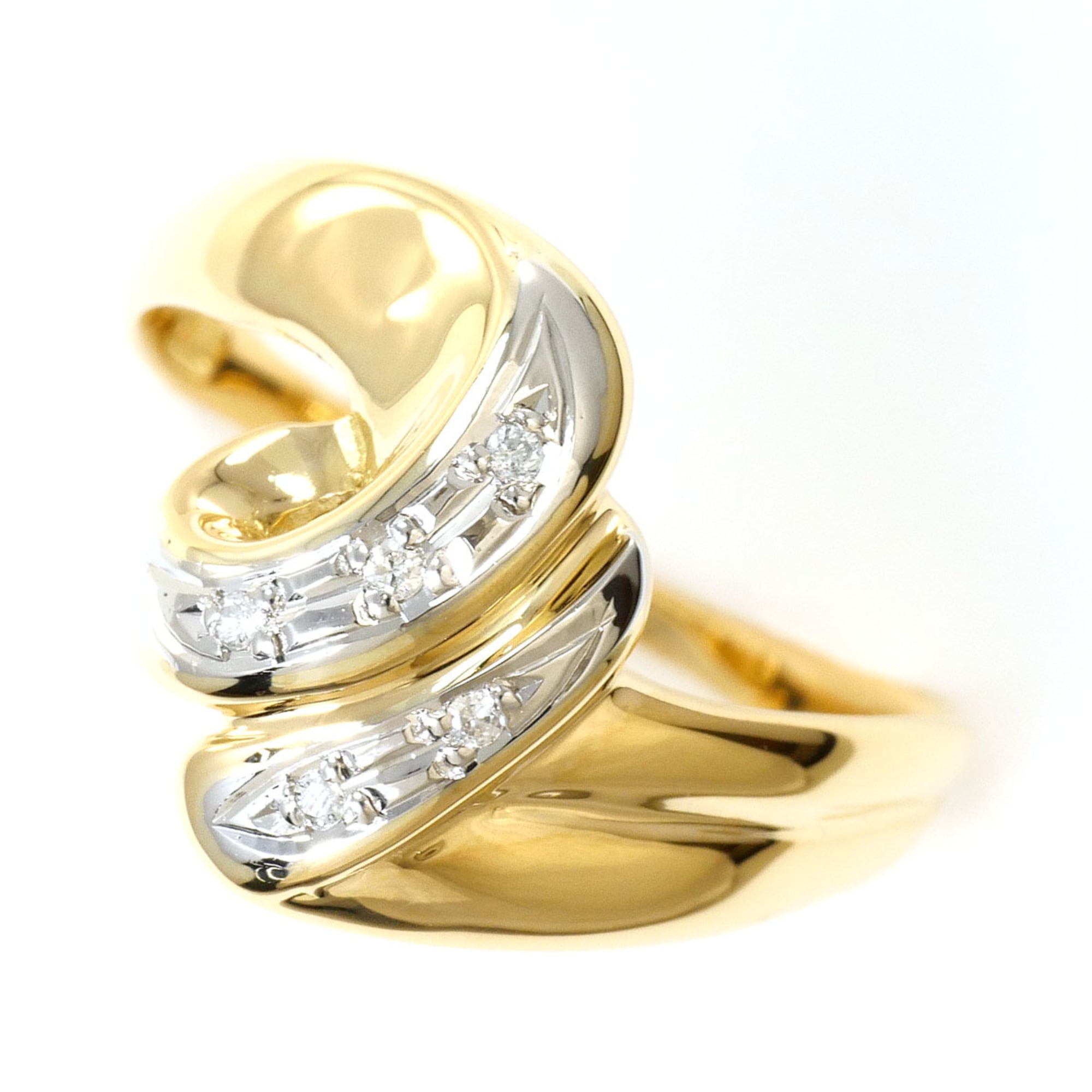 Unbranded Platinum Yellow Gold Yellow Gold (18K) Platinum 900 Band Ring (Pre-Owned)
