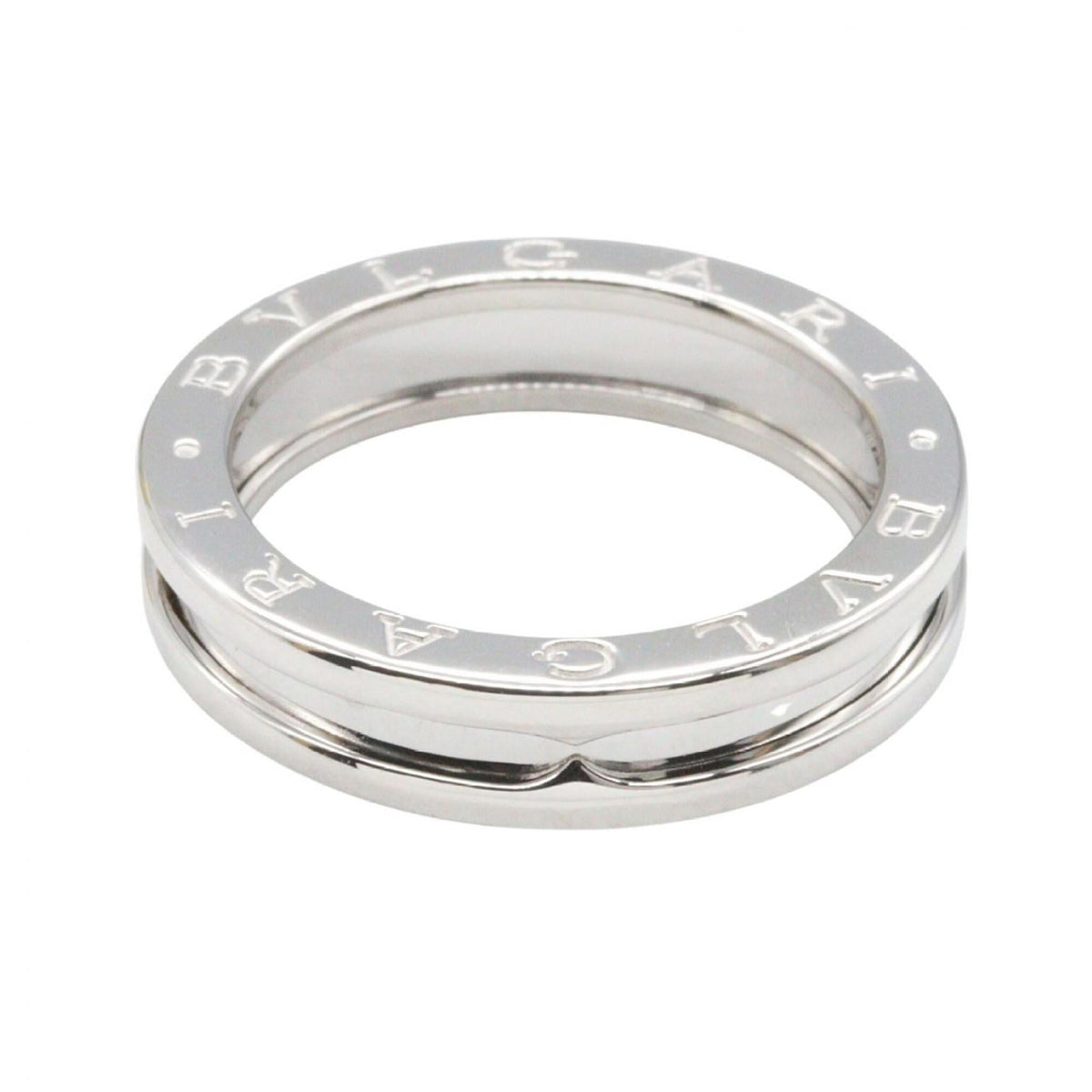 Bvlgari Silver White Gold (18K) Band Ring (Pre-Owned)