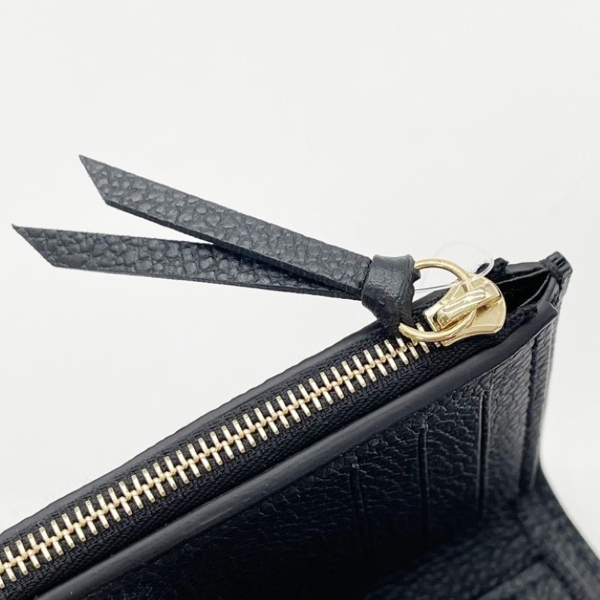 Louis Vuitton Black Noir Monogram Empreinte Wallet (Tri-Fold) (Pre-Owned)