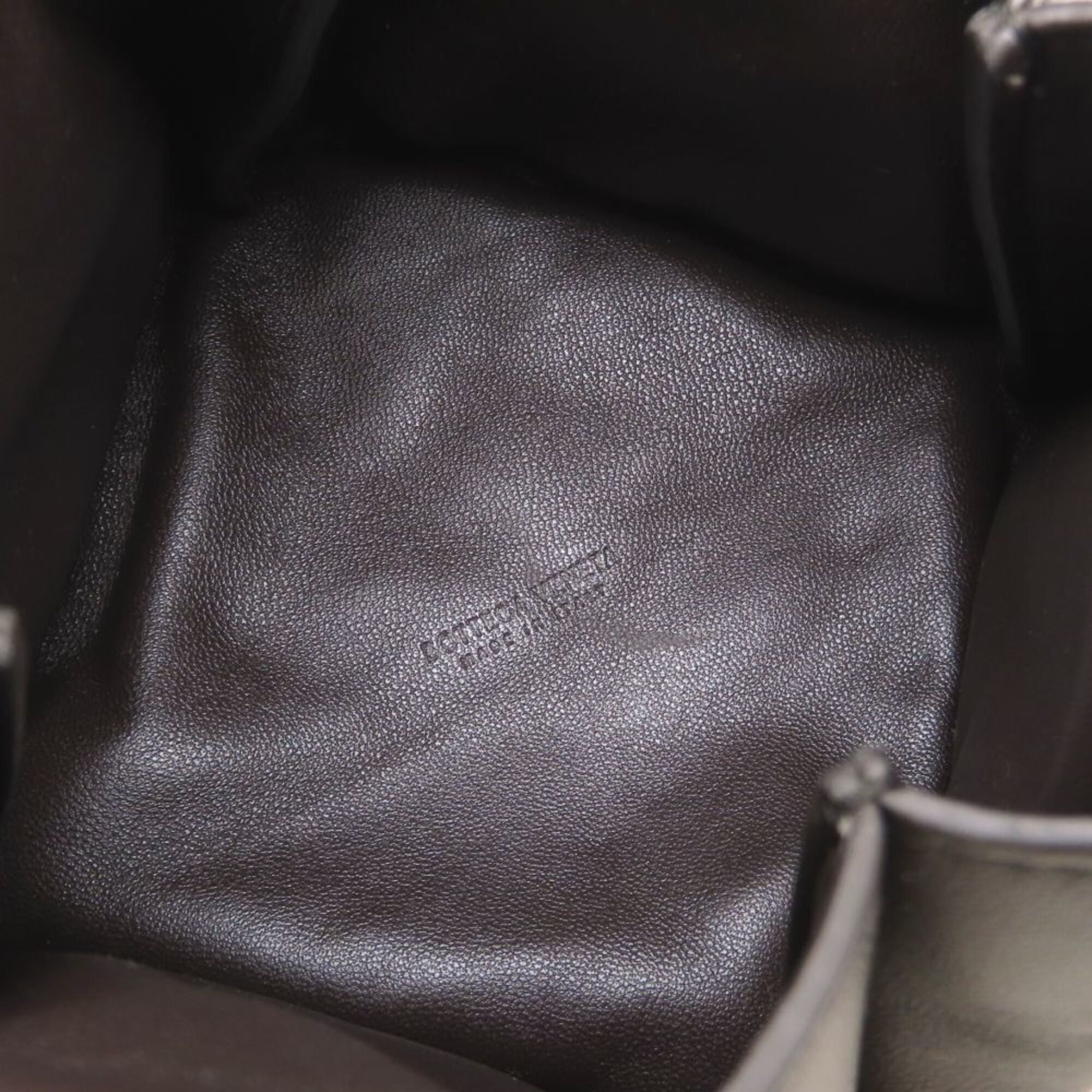 Bottega Veneta Dark Brown Leather Handbag (Pre-Owned)