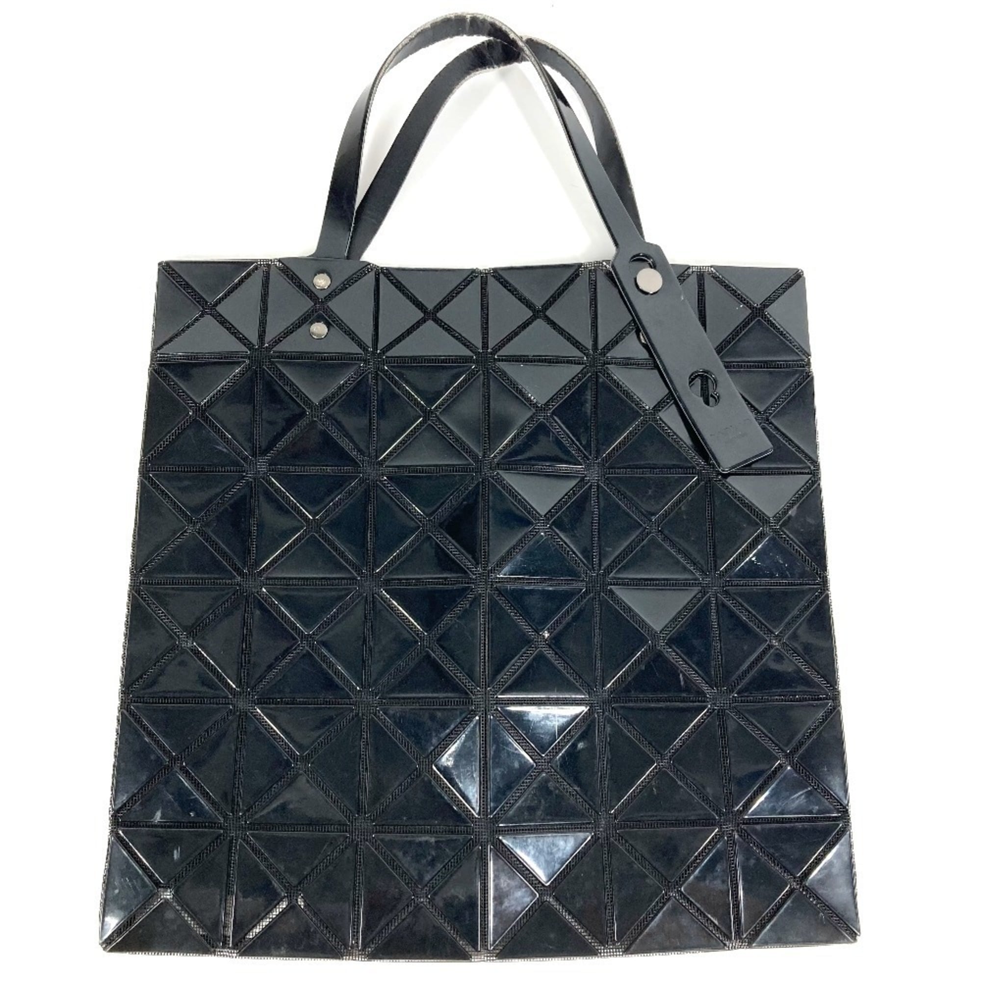 Issey Miyake Black Pvc Shoulder Bag Tote Bag (Pre-Owned)