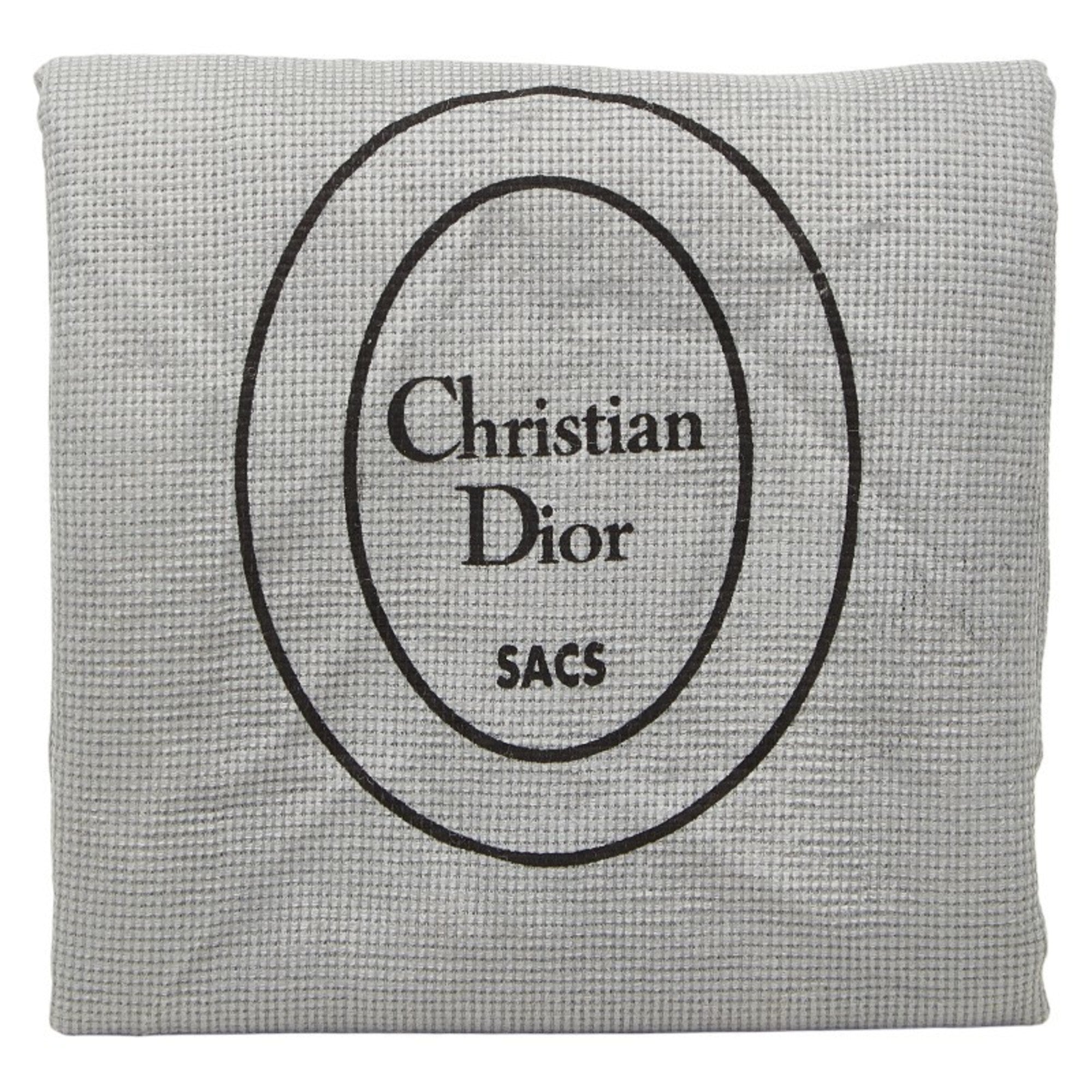 Christian Dior Navy Leather Handbag Shoulder Bag (Pre-Owned)