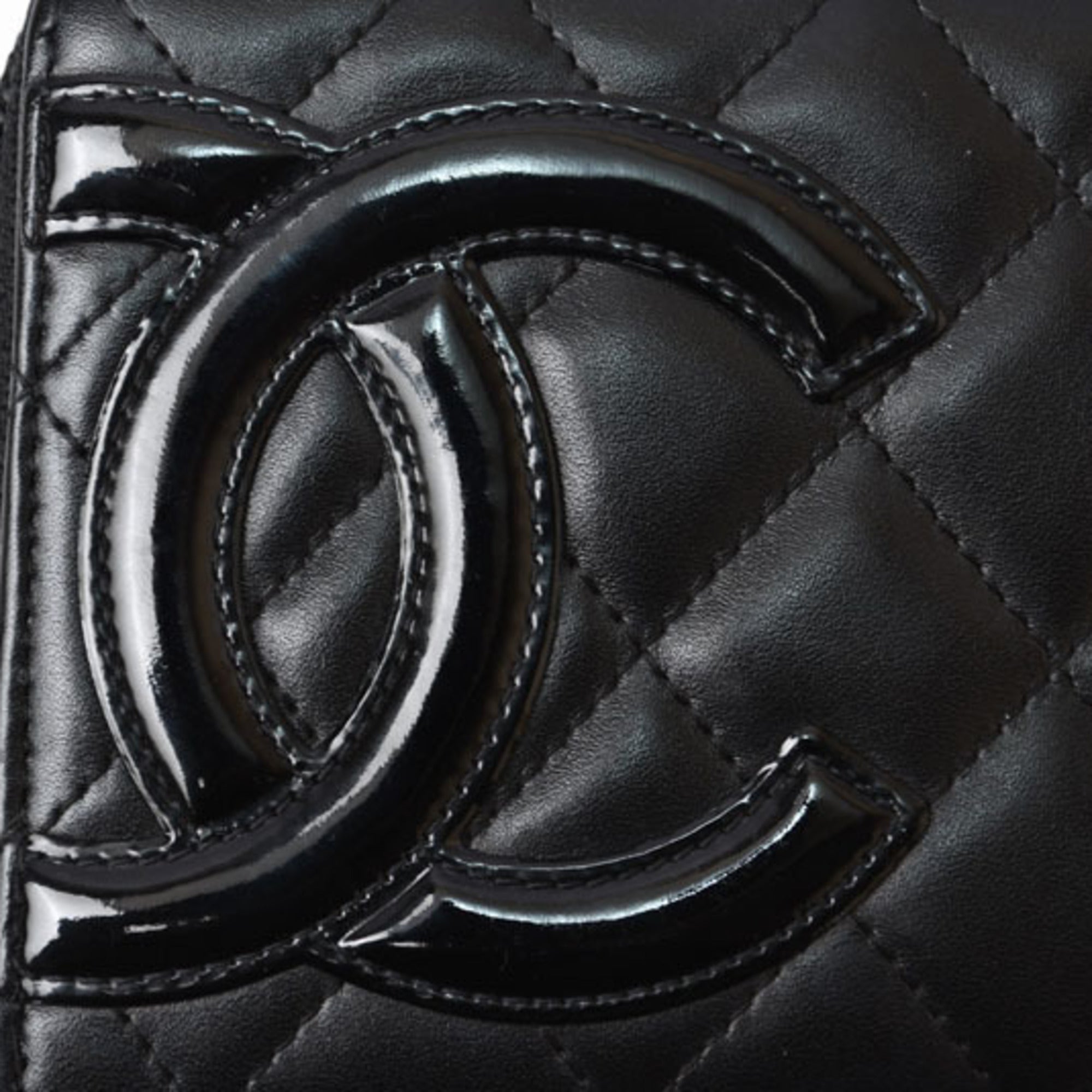 Chanel Black Cambon Ligne Long Wallet (Bi-Fold) (Pre-Owned)