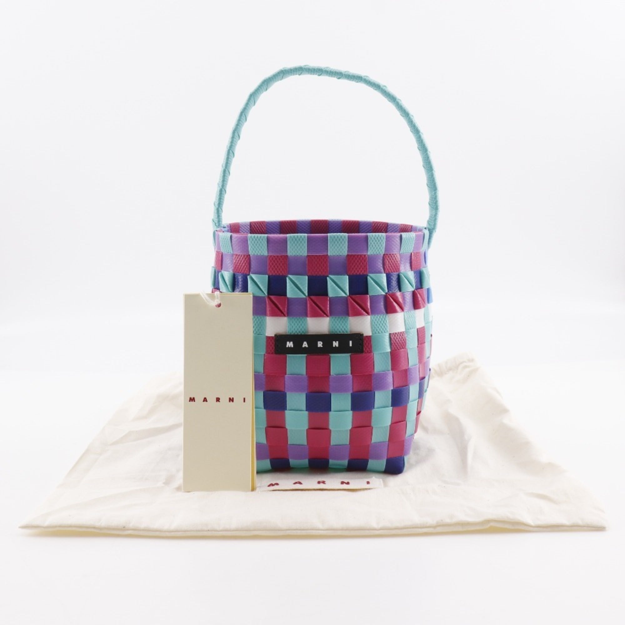 Marni Blue Multi-Color Polypropylene Handbag (Pre-Owned)