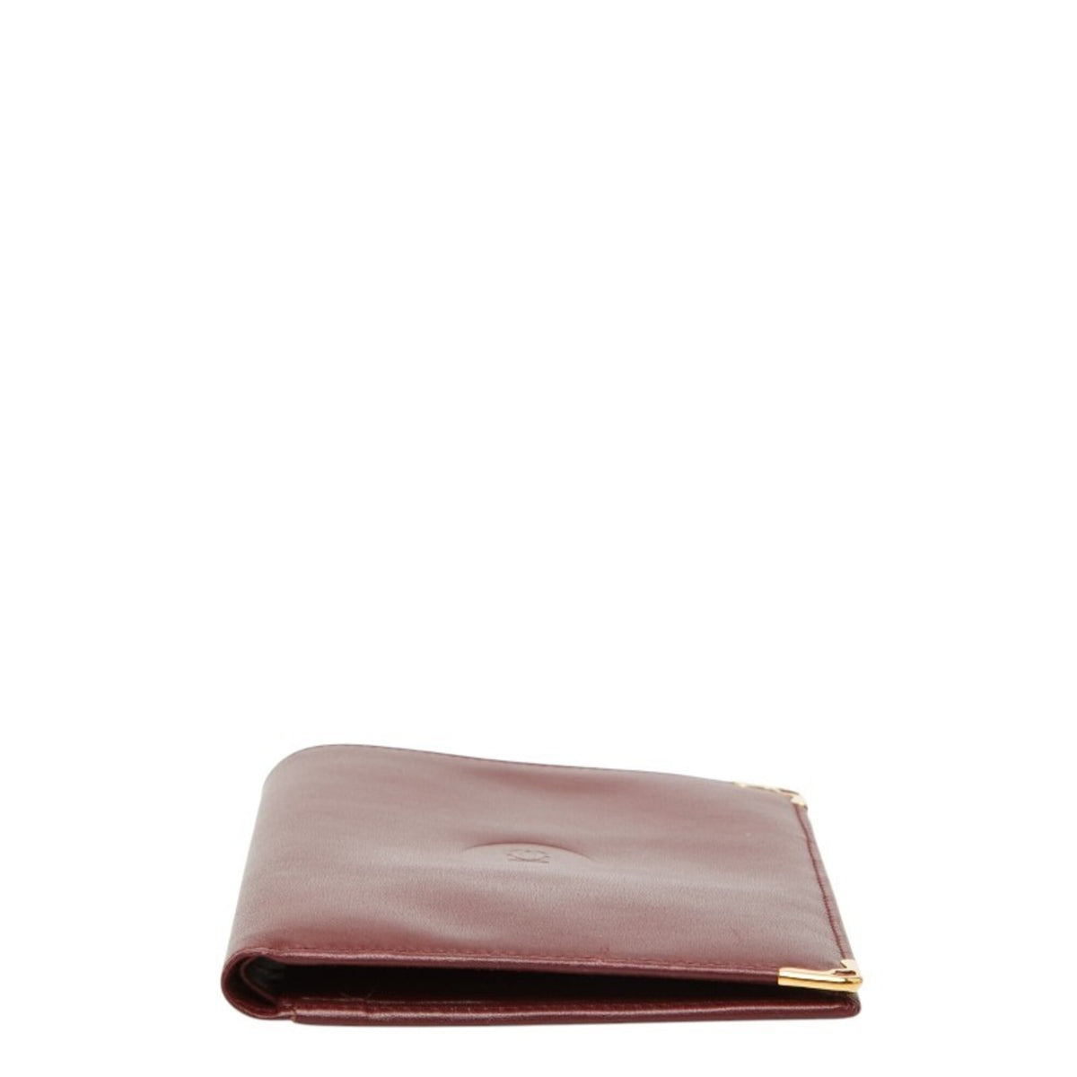 Cartier Bordeaux Wine Red Leather Wallet (Bi-Fold) (Pre-Owned)
