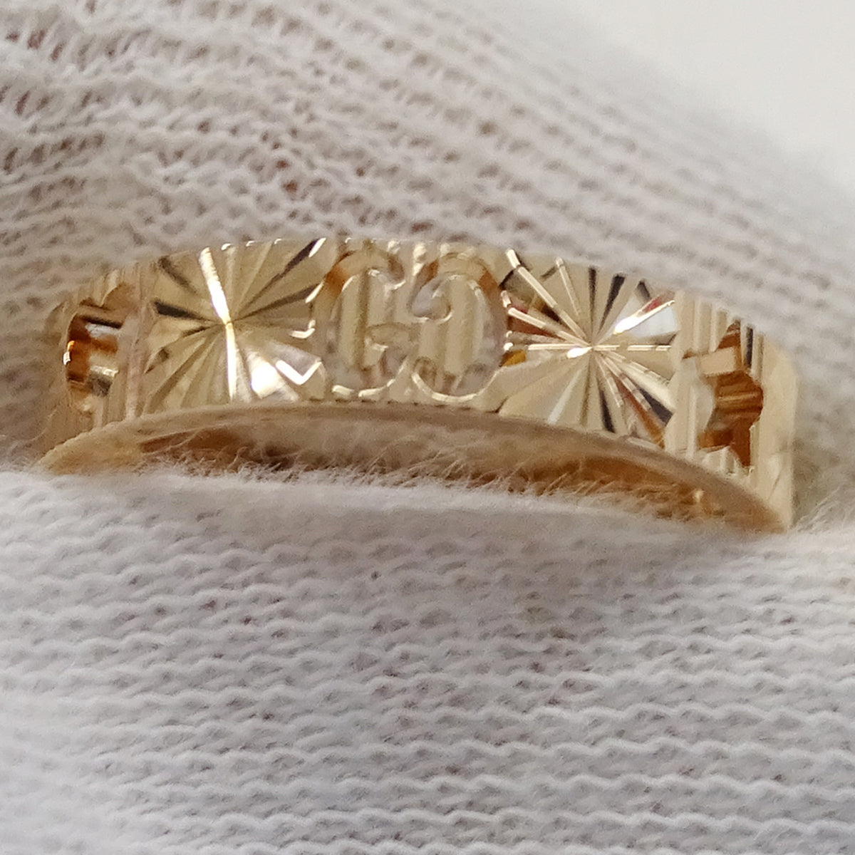 Gucci Pink Gold Pink Gold (18K) Band Ring (Pre-Owned)