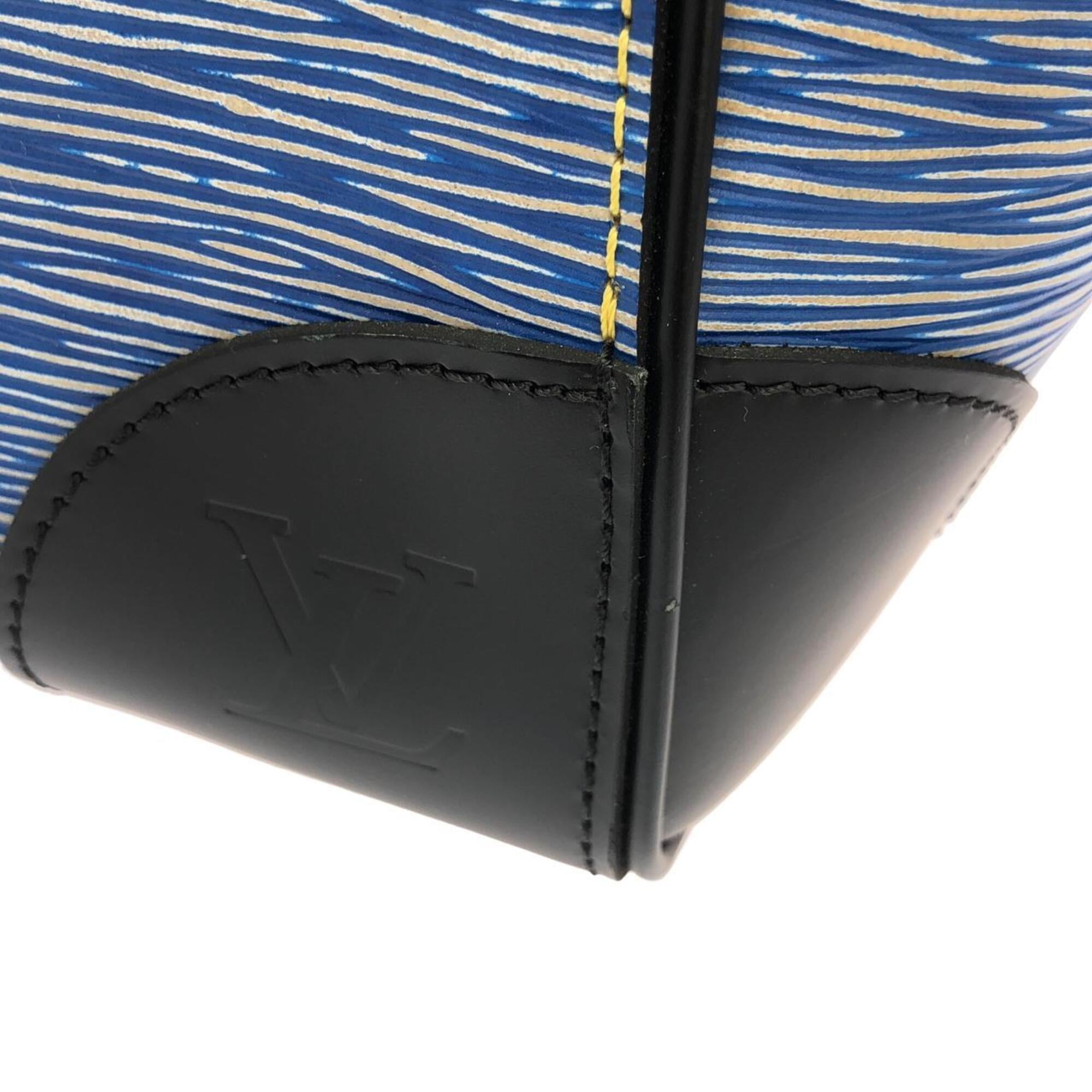 Louis Vuitton Epi Denim Blue Leather Handbag (Pre-Owned)